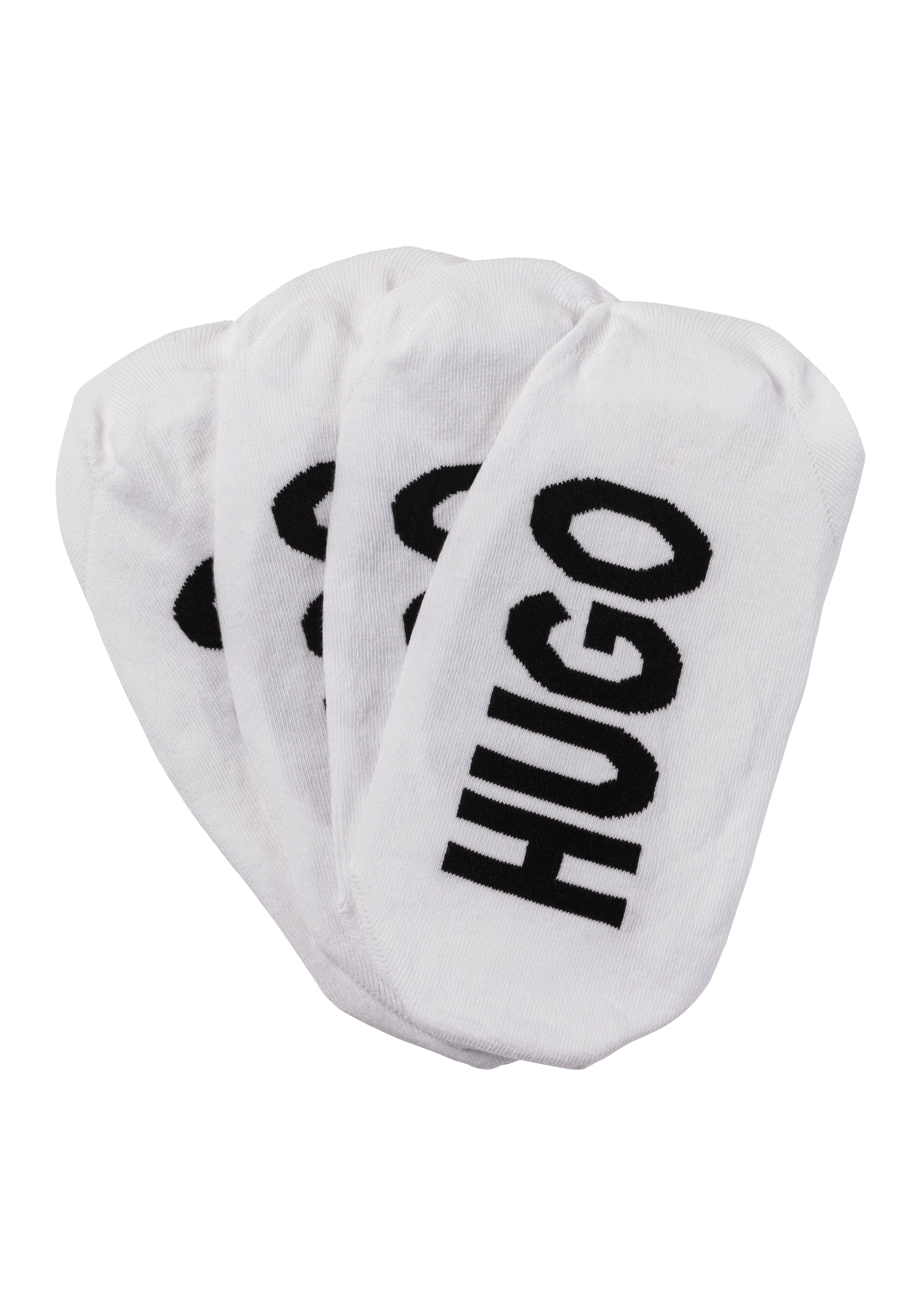 HUGO Underwear Sneakersocken "2P INVISIBLE W", (Packung, 2 Paar, 2er), mit Hugo Logoschriftzug unter der Sohle