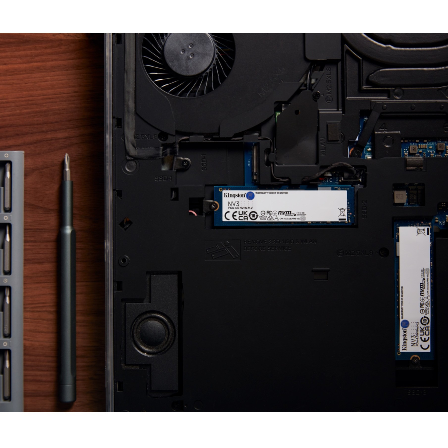 Kingston interne SSD »2000G NV3 M.2 2280 NVMe SSD«, Anschluss M.2 (2880)
