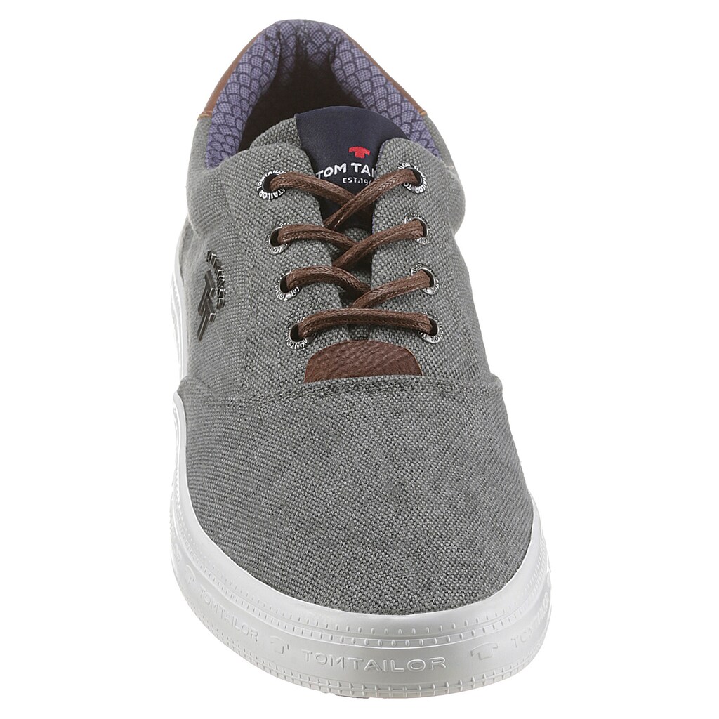 Marken Tom Tailor TOM TAILOR Sneaker, mit TT Logo grau Marken Tom Tailor TOM TAILOR Sneaker, mit TT Logo grau