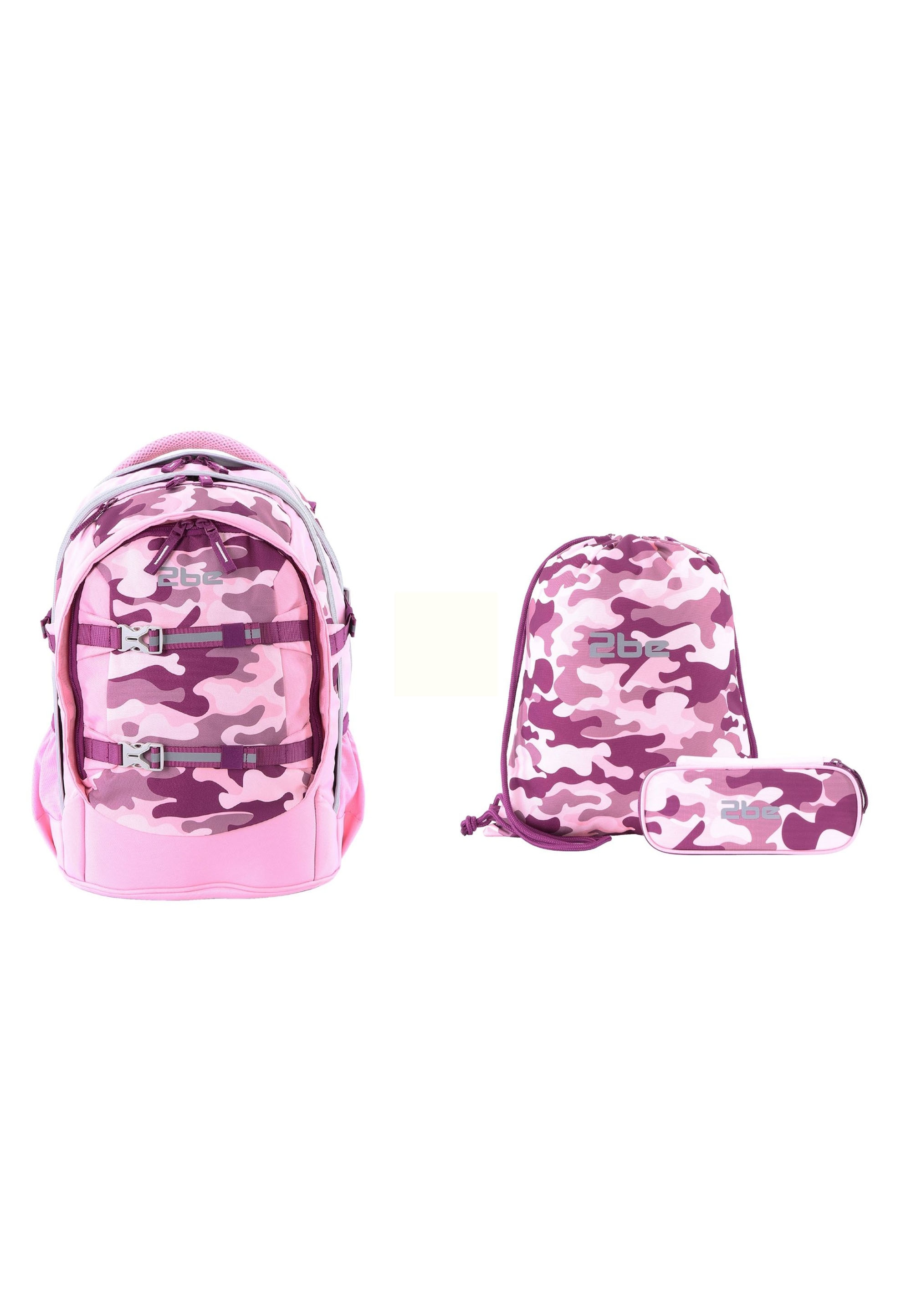 2be Schulrucksack »Camoflage«, im 3er Set mit Turnbeutel und Federmäppchen  bestellen | BAUR