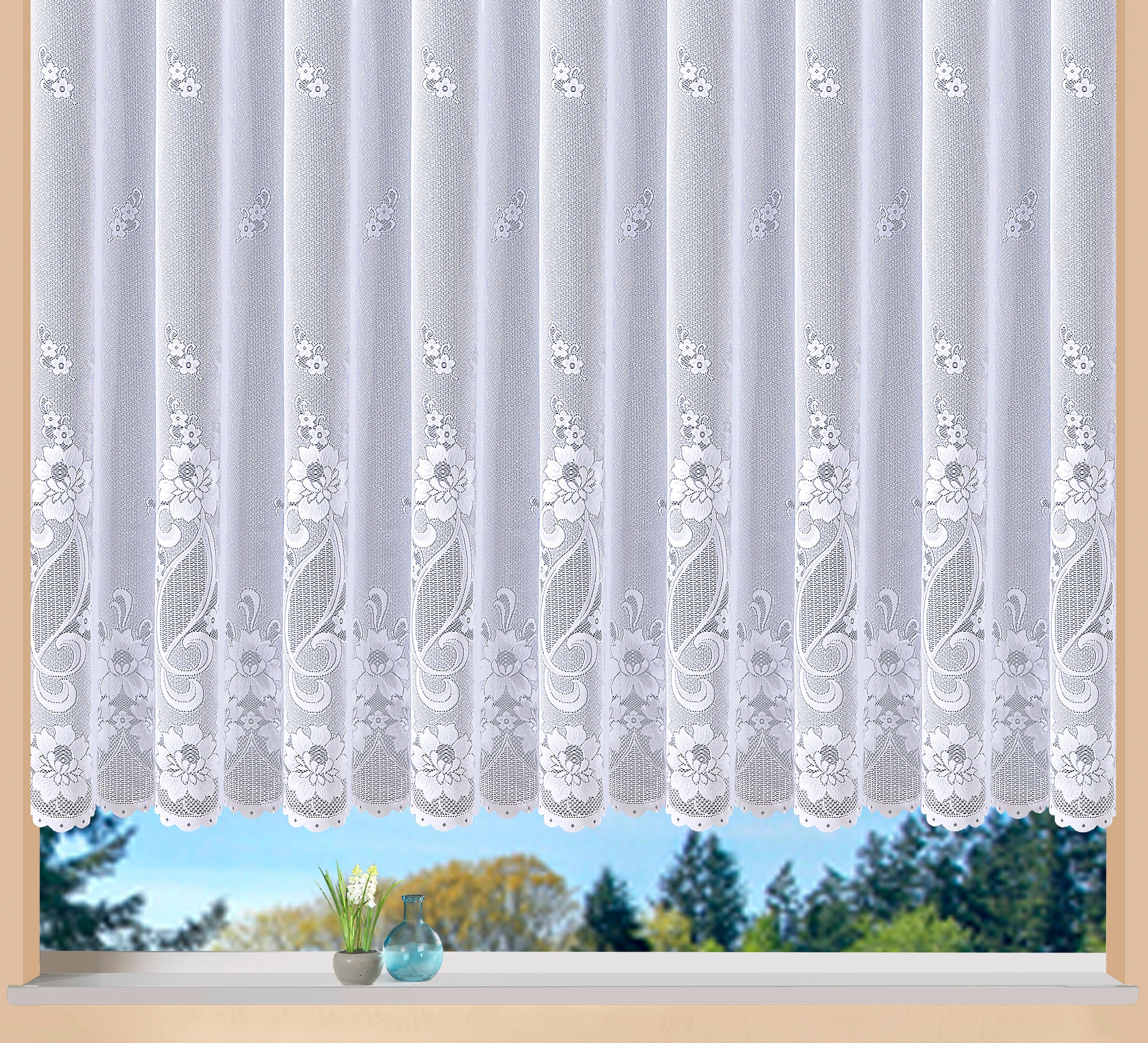 Weckbrodt Gardine "Chelsea" Kräuselband 1 Stk. tlg. Jacquard, strukturiert, günstig online kaufen