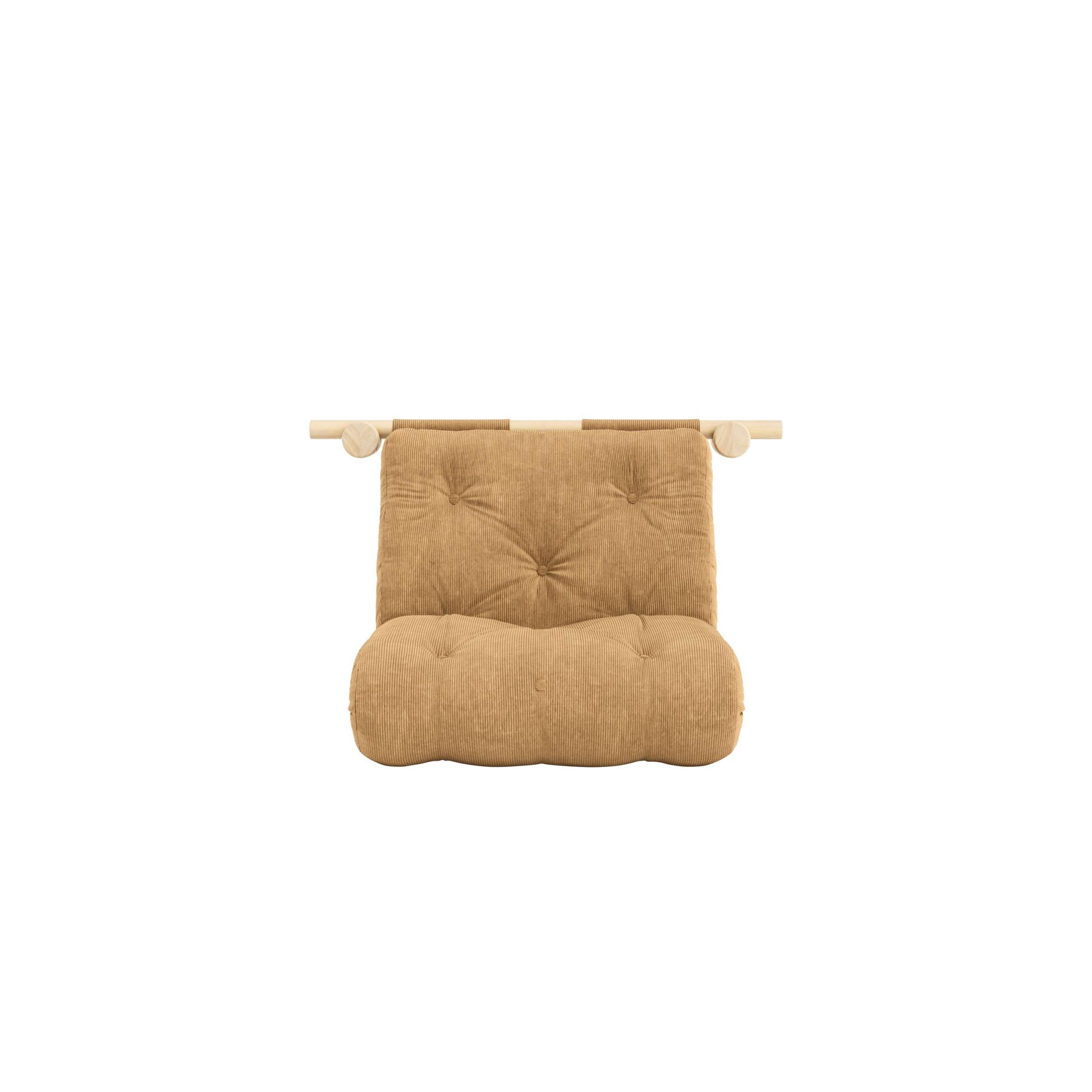 Karup Design Schlafsofa »Hooked Schlafsessel, Sitz- und Schlafplatz, Wandmontiert, platzsparend«, Futonmatratze inkl. Halterungsset aus FSC®-zertifiziertem Massivholz