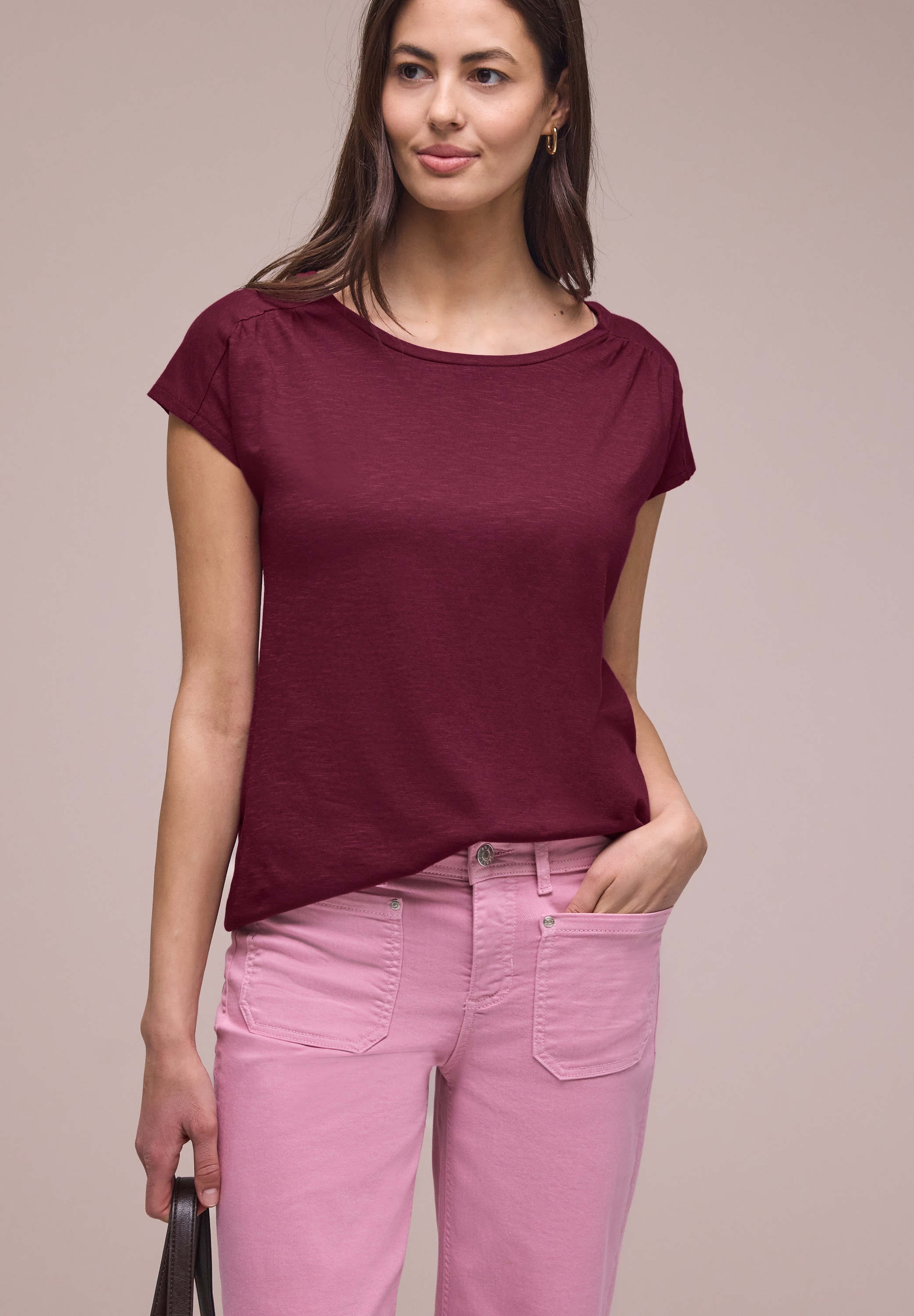 STREET ONE T-Shirt Rundhalsausschnitt günstig online kaufen