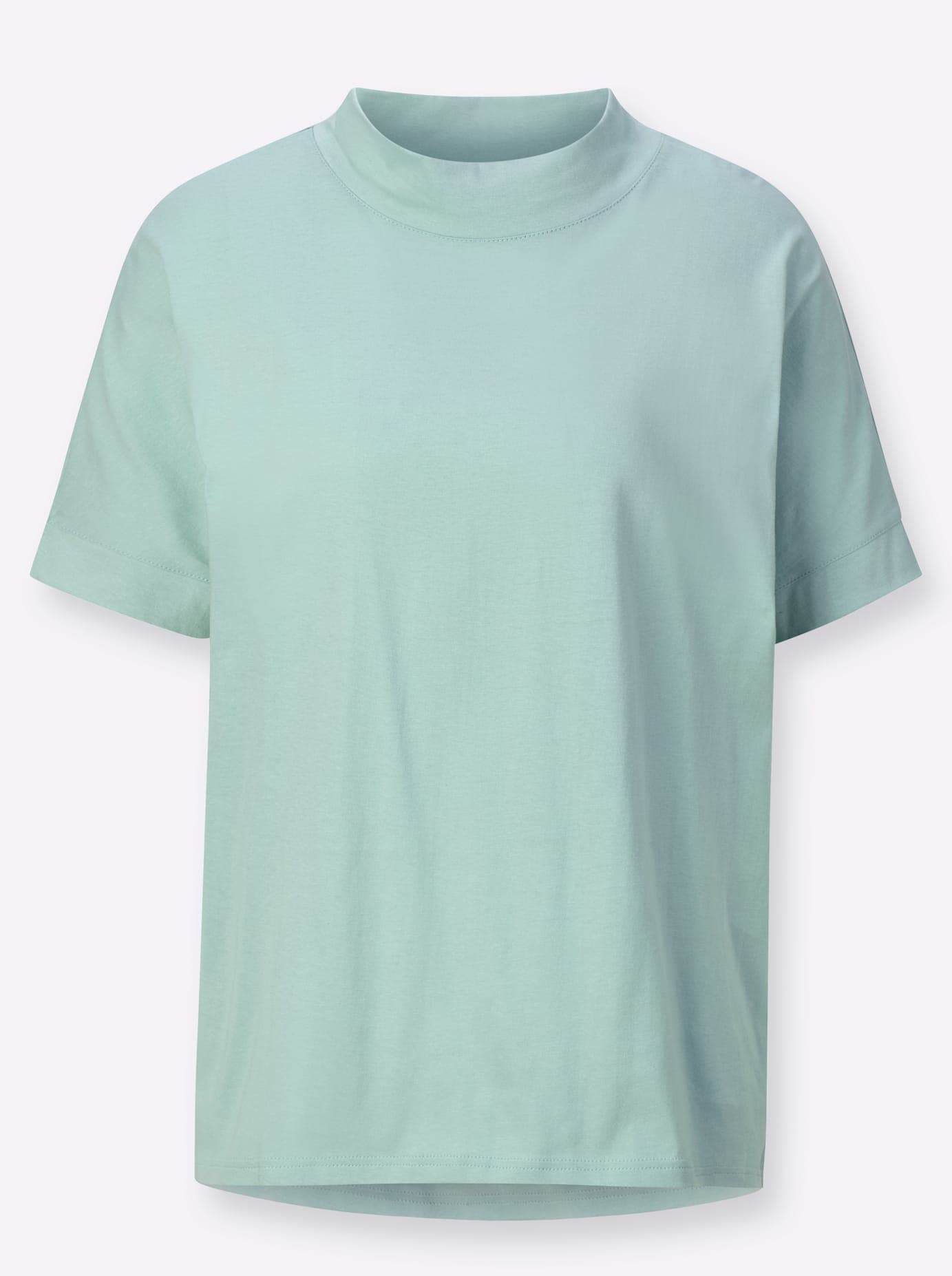 Classic Basics Stehkragenshirt »Kurzarm-Shirt«, (1 tlg.)