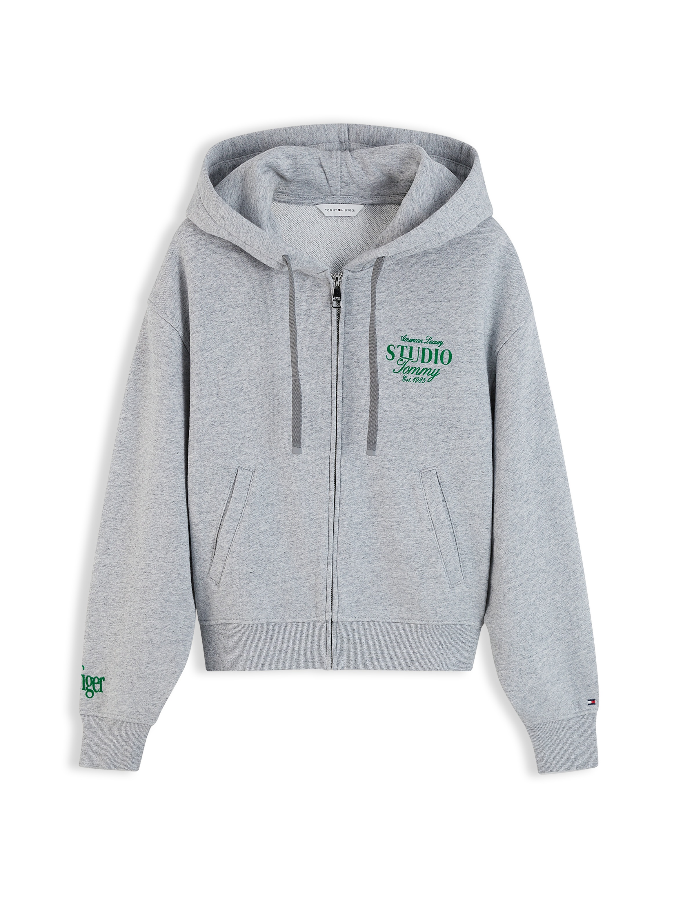 Tommy Hilfiger Sweatjacke »STUDIO TOMMY ZIP-UP HOODIE SWT« Baumwolle