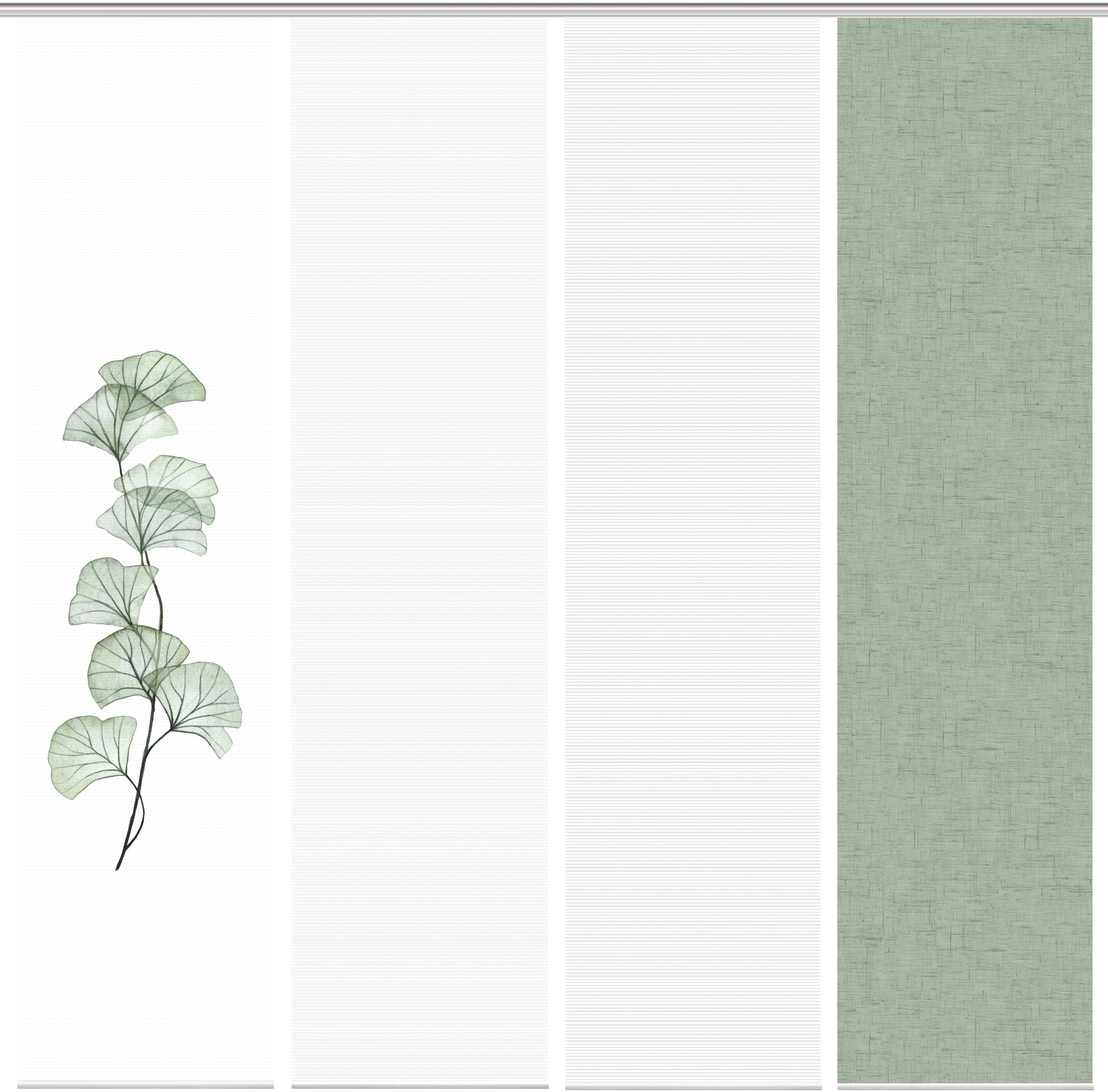 Vision S Schiebegardine »BERTO 4er SET« Paneelwagen 4 Stk. tlg. Schiebevorhang Digidruck 4er Set BERTO