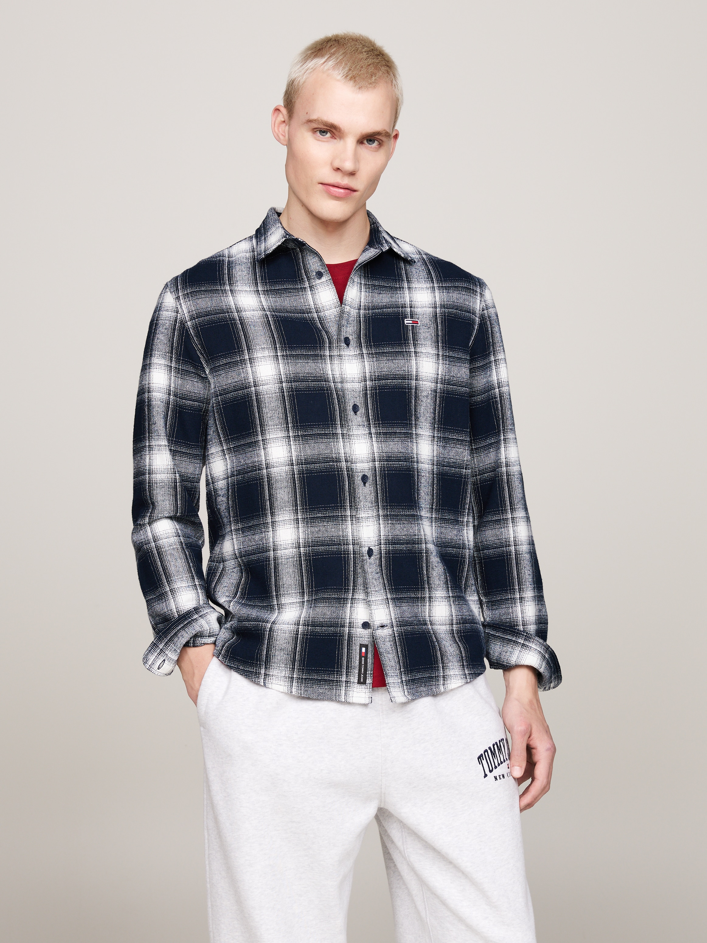 Langarmhemd »TJM REG CHECK FLANNEL SHIRT EXT«