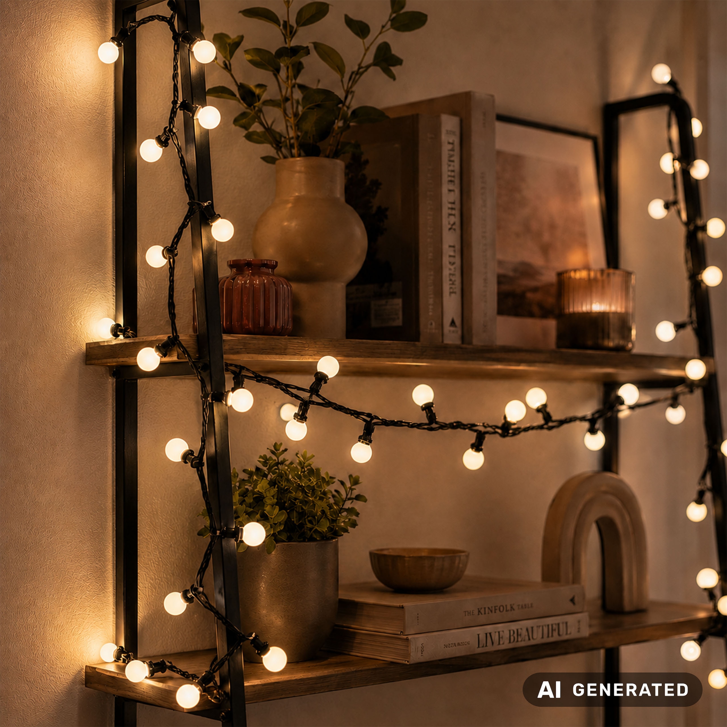 OTTO home LED-Lichterkette »Clusterlichterkette mit Kugel LEDs, 3/6/2/18/24 m Länge, bunt, 11 Modi« warmweiß & bunt, Timer, Memory Funktion, IP44, Indoor, Outdoor, Garten