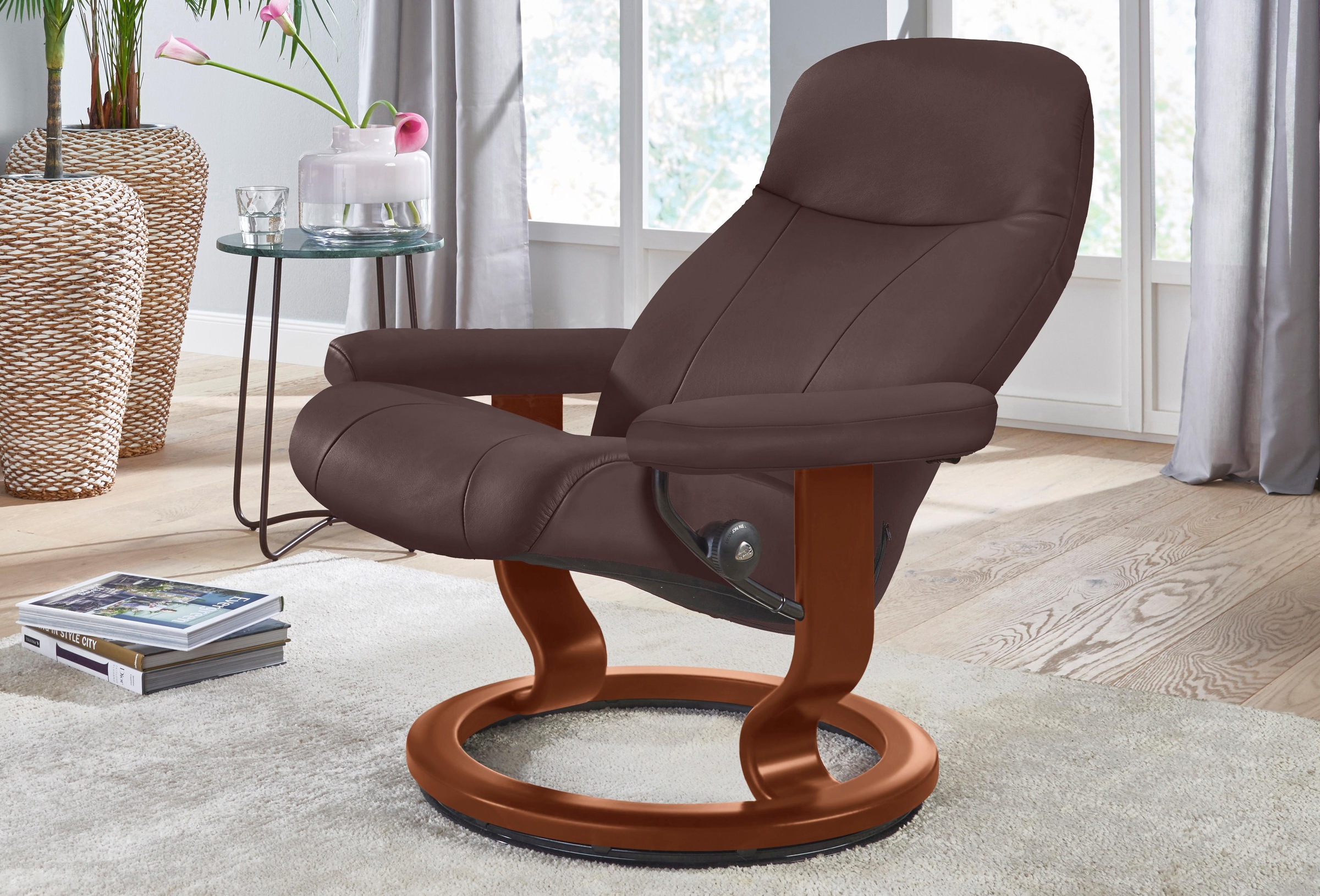 | Gestell »Garda«, mit L, Base, Friday (Set), Relaxsessel Stressless® Größe Black BAUR Classic Braun