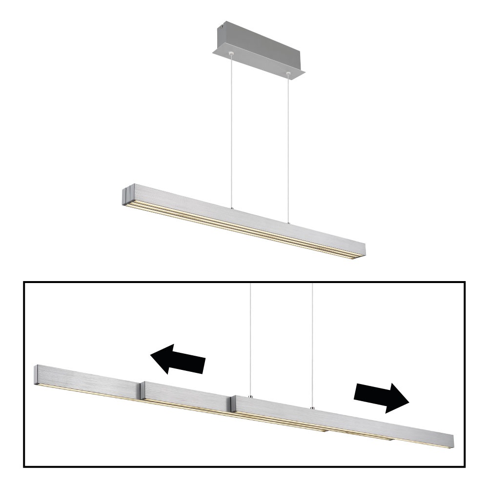 GLOBO LIGHTING LED-Hängeleuchte »ETHAN«, 1 flammig, Leuchtmittel LED-Modul | LED fest integriert, CCT-Funktion, verstellbar in Höhe und Länge, ausziehbar