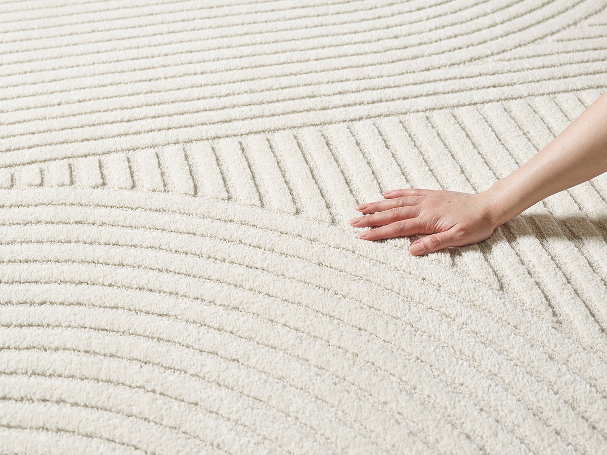 Teppich THE CARPET "Everest", beige (creme), B:160cm H:14mm L:230cm, Polypropylen, Teppiche, Teppich, moderner Wohnzimmer Teppich hohe Flordichte 3
