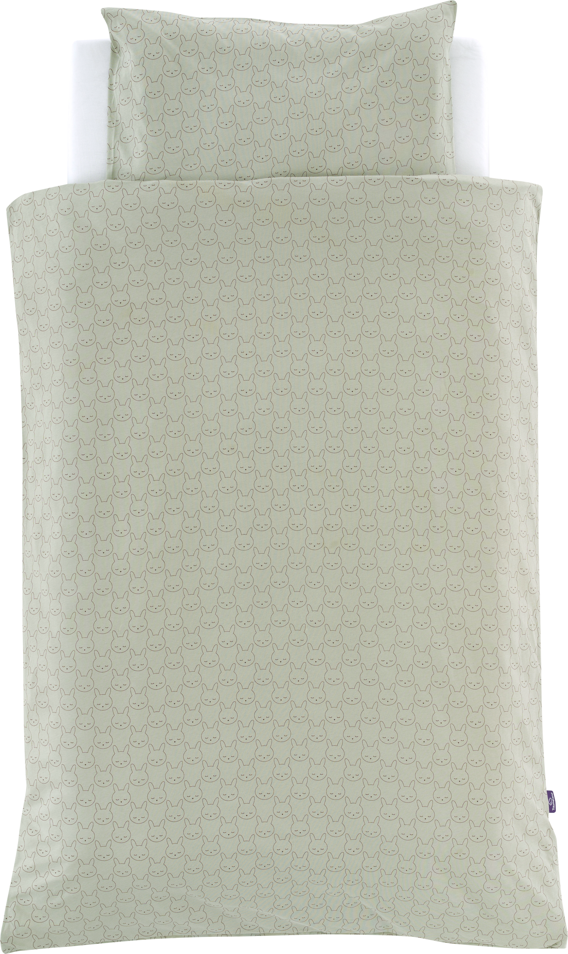 Träumeland Babybettwäsche "Jersey Kuschelhase" 2 Stk. mit Allover-Print günstig online kaufen