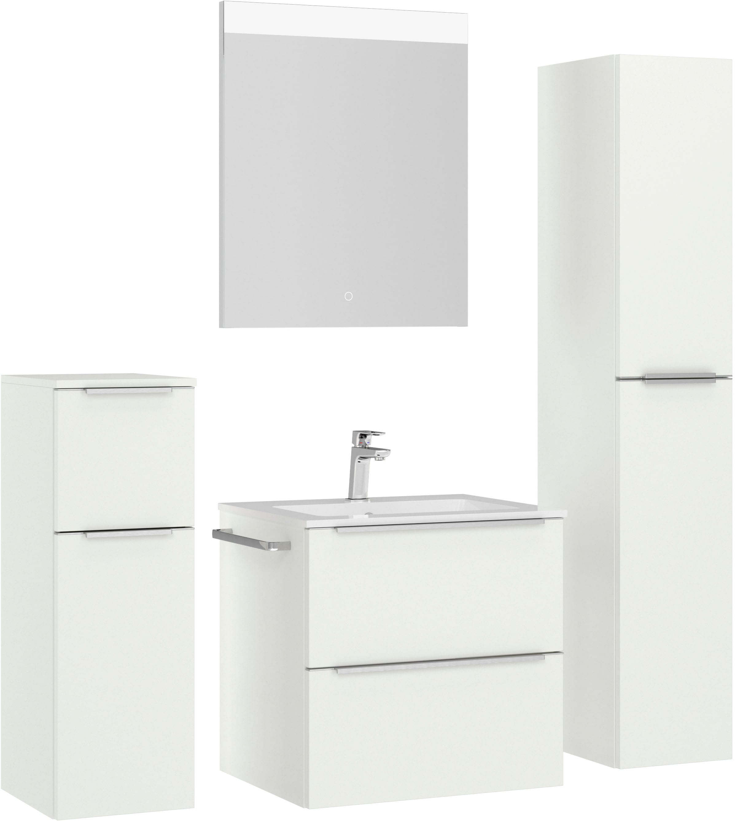 nobilia Badmöbel-Set "Levere" vormontiert, mit Soft-Close, 4 Stk. tlg. günstig online kaufen