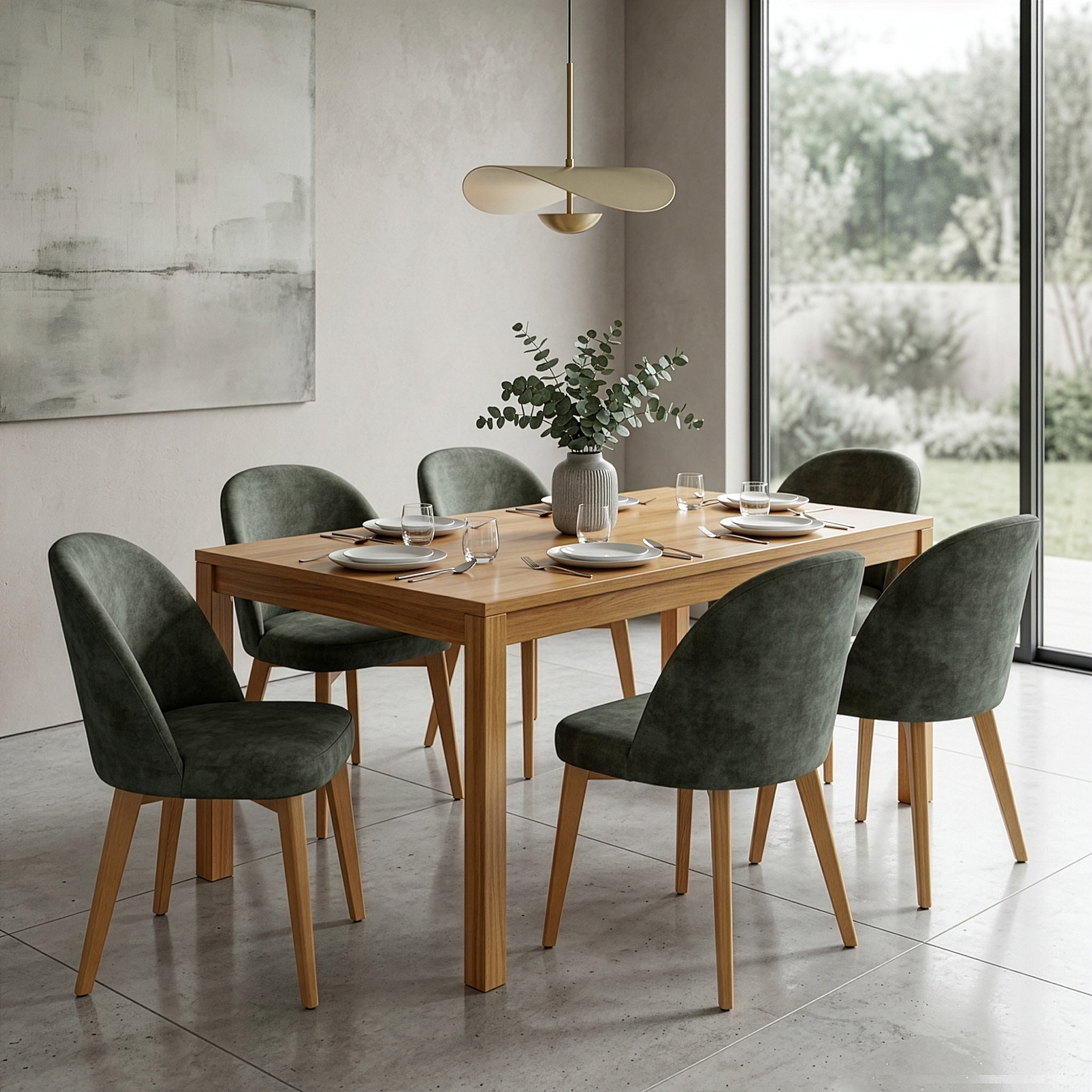 Home affaire 4-Fußstuhl »NUVOLA Stuhl,Armstuhl,Made in Italy,Massivholz,Samt,24 Farbvarianten« () 1 Stk.Esszimmerstuhl,schmutzabweisender Velours mit Wolkeneffekt