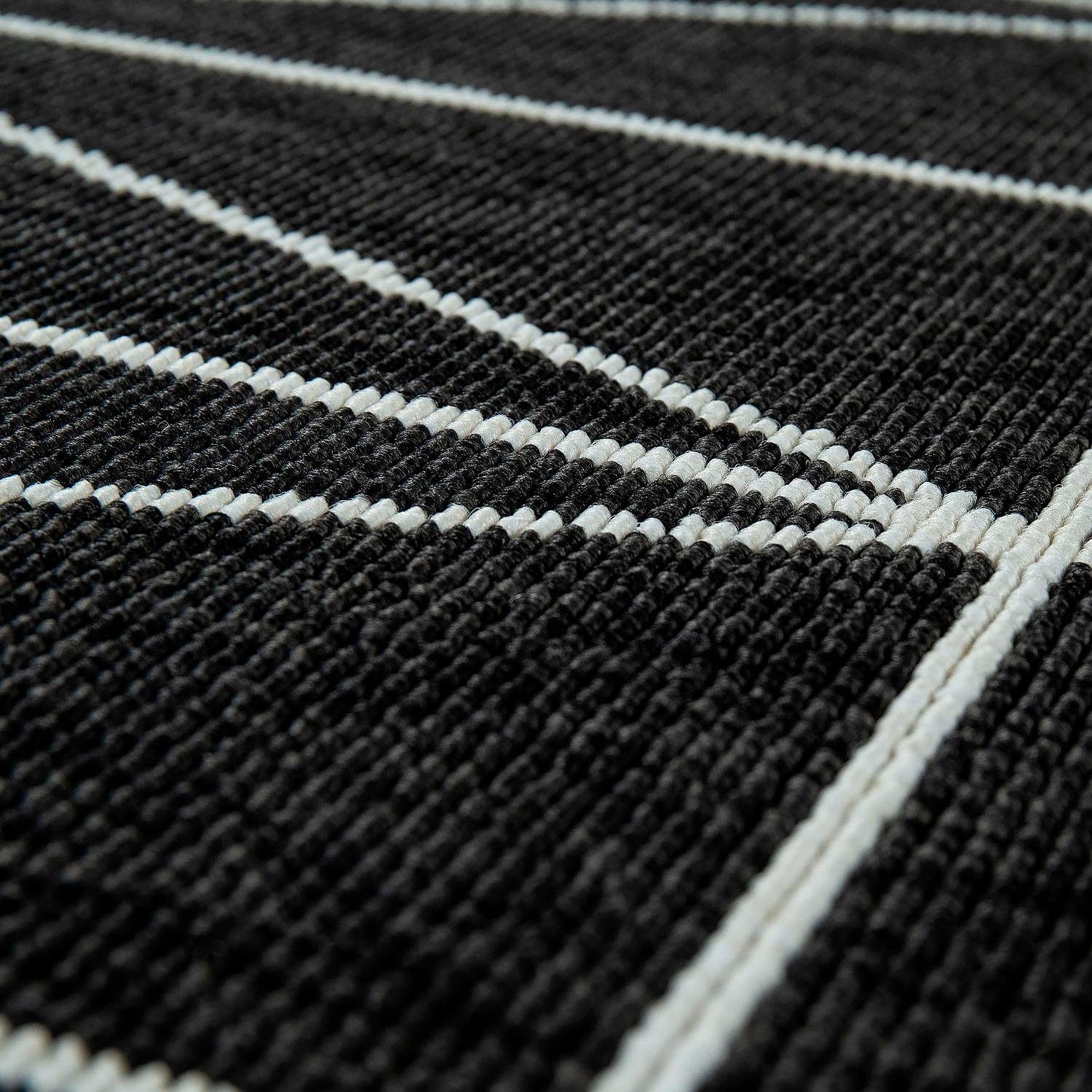 Muster, Teppich Home BAUR Paco und Rechnung geeignet | modernes In- »Brugge 224«, auf gemetrisches Flachgewebe, Outdoor rechteckig,