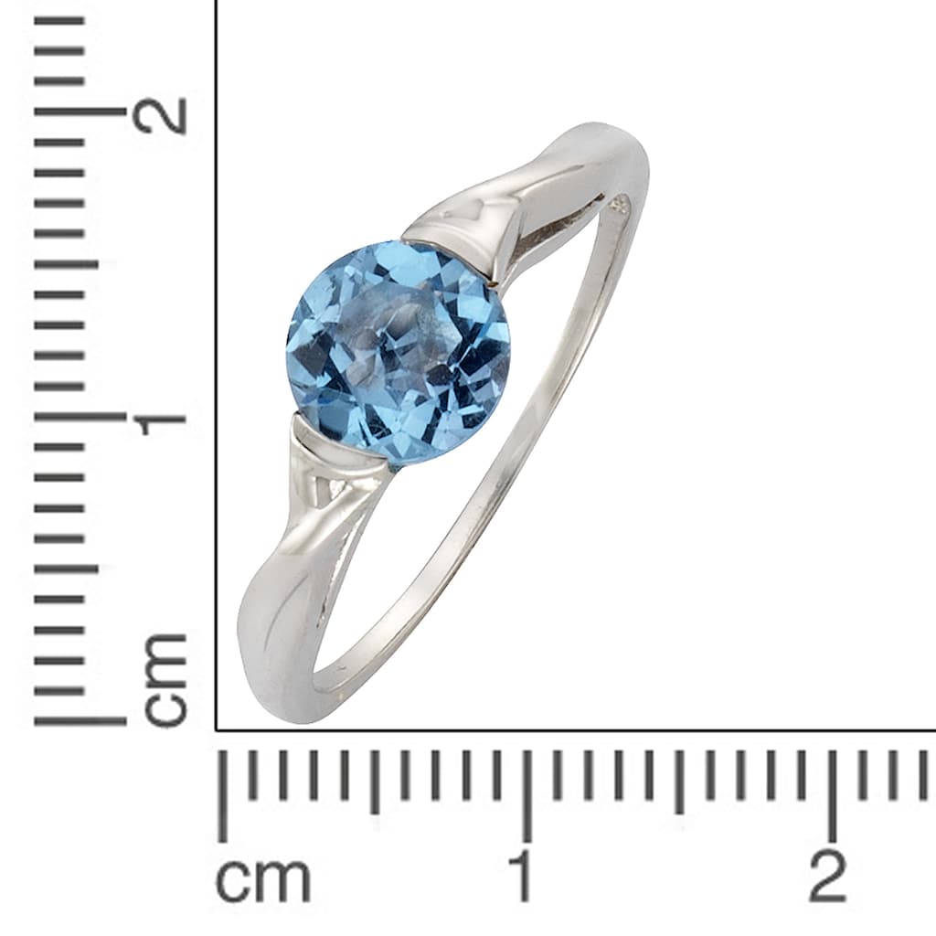 Fascination by Ellen K. Fingerring »333/- Weißgold Blautopas«