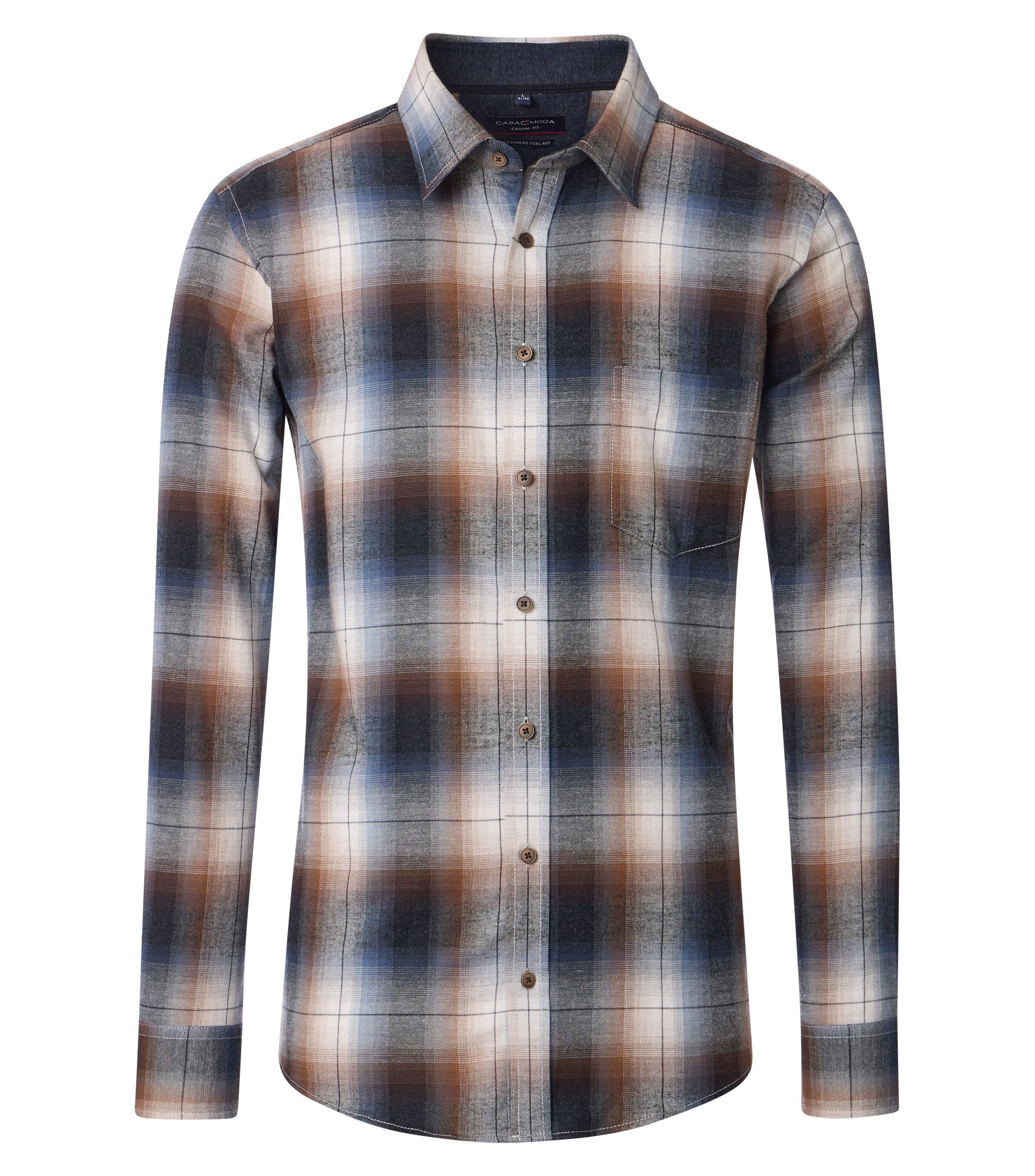 CASAMODA Flanellhemd "CASAMODA Flanellhemd kariert" günstig online kaufen