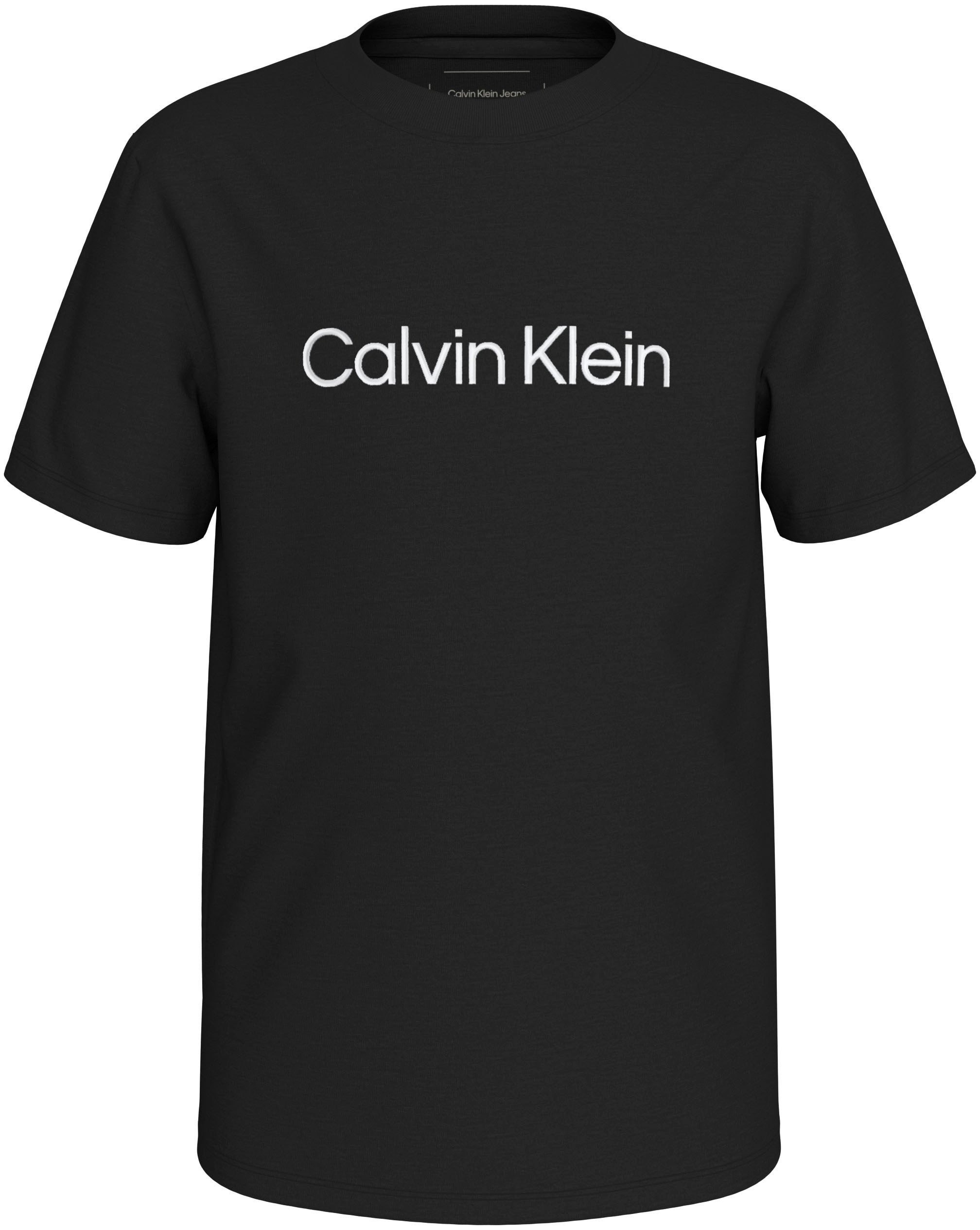 Calvin Klein Jeans Rundhalsshirt »INST. LOGO SS T-SHIRT«, für Kinder bis 16 Jahre und mit Logoschriftzug