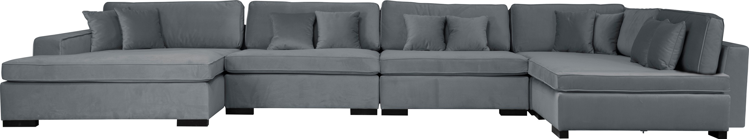 Home affaire Wohnlandschaft "Skara U-Form", Lounge-Sofa mit Federkernpolste günstig online kaufen