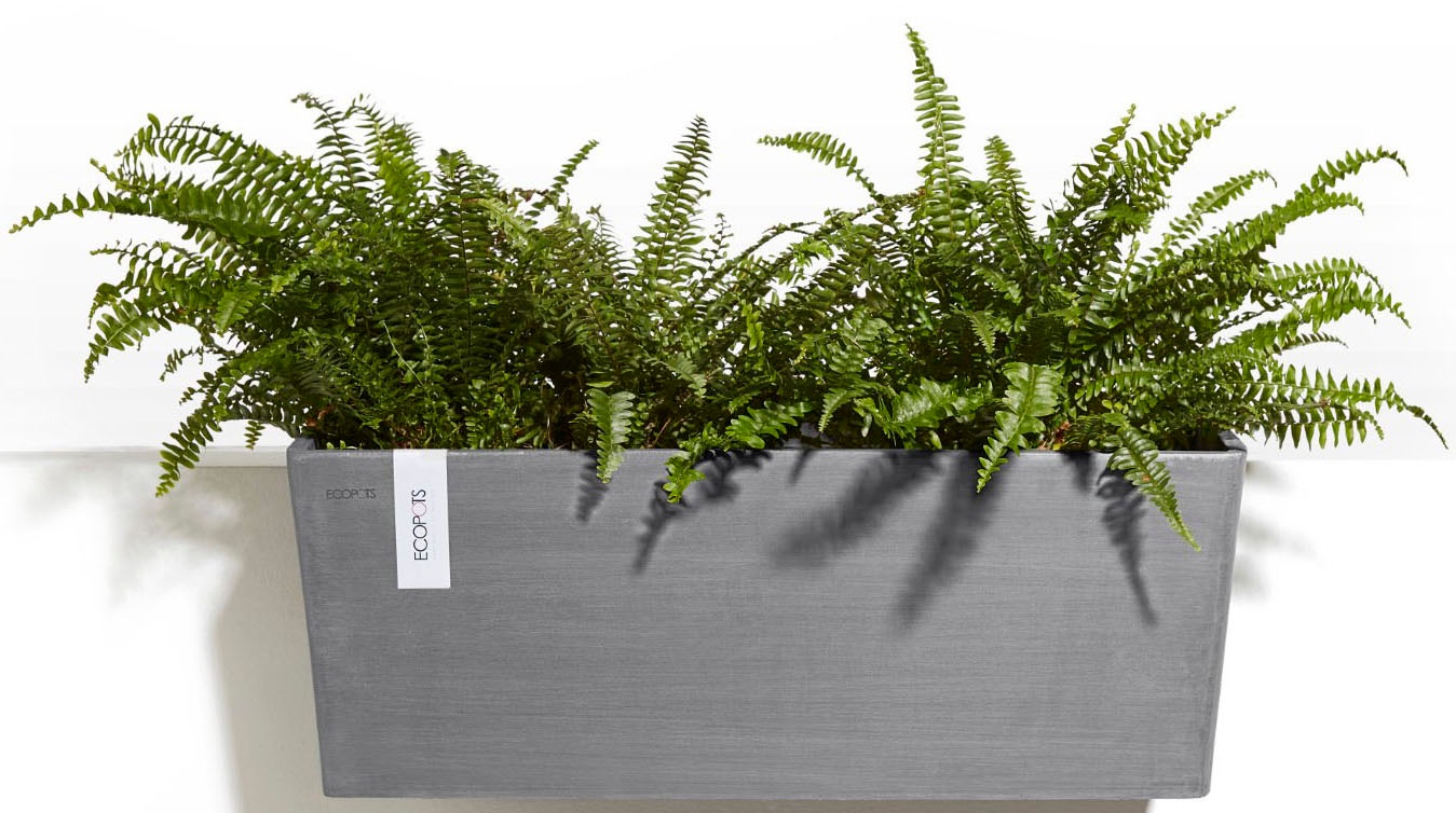 ECOPOTS Blumentopf »HANGING BRUGES Grey« BxTxH: 20x20x21 cm