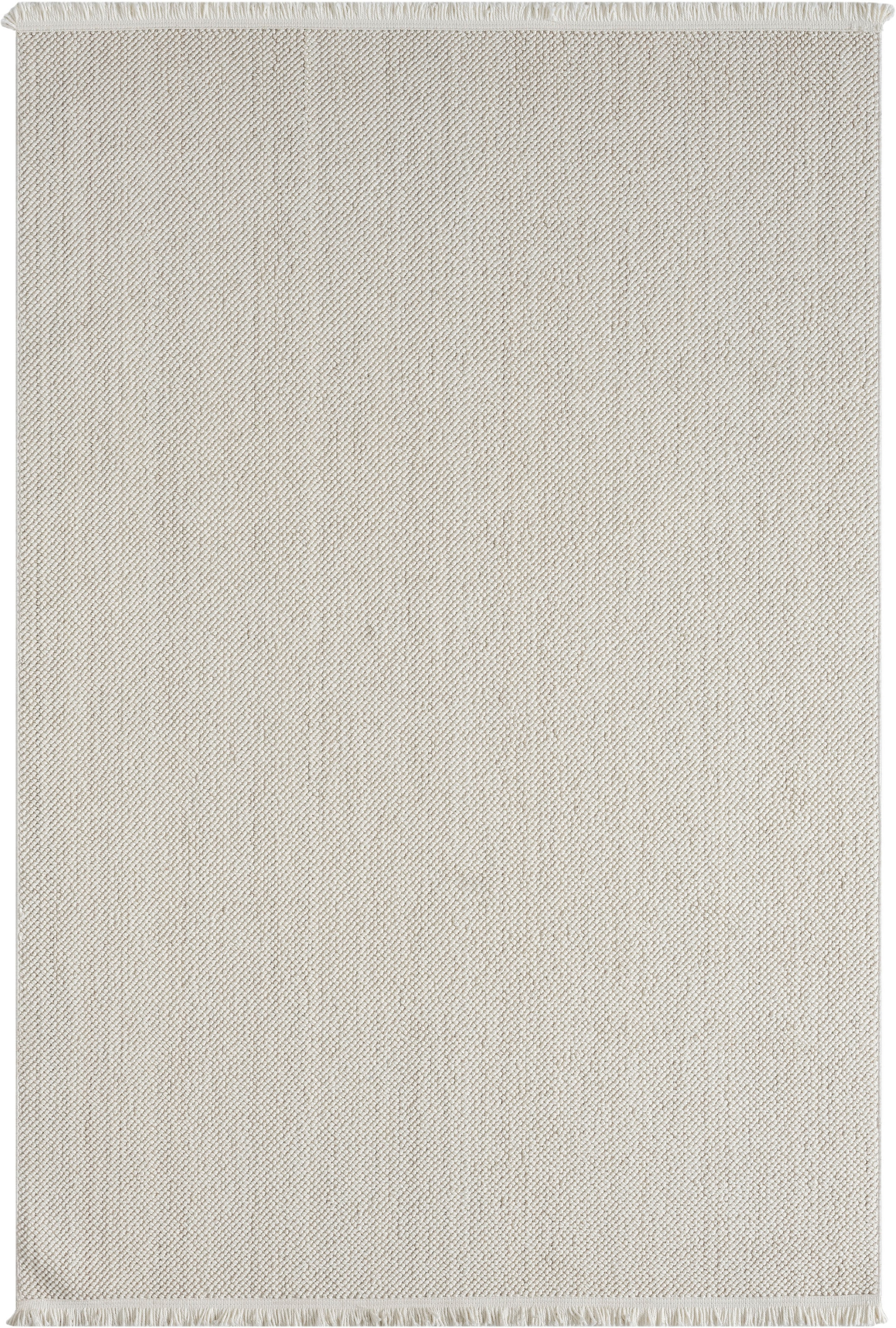 Myflair Möbel & Accessoires Teppich »Ava«, rechteckig, 7 mm Höhe, Uni Farben, meliert, Sisal-Optik, auch in rund erhältlich, mit Fransen