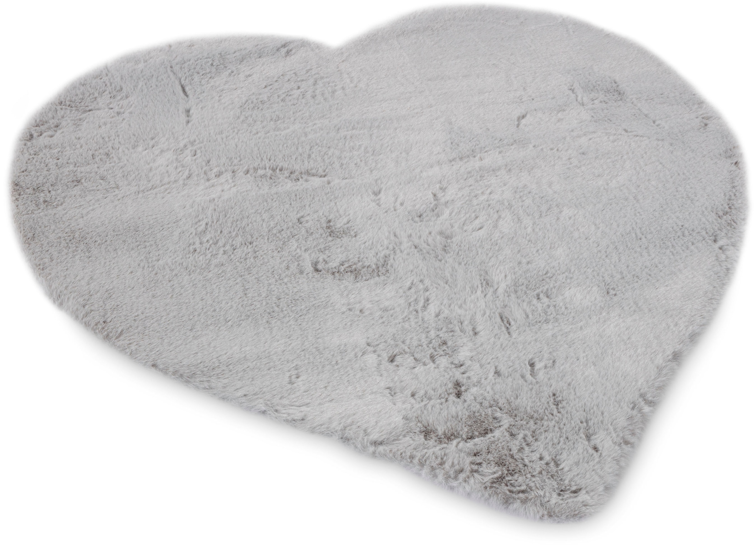 my home Fellteppich "Guidel" herzförmig 30 mm Höhe Kunstfell, Kuschelteppic günstig online kaufen