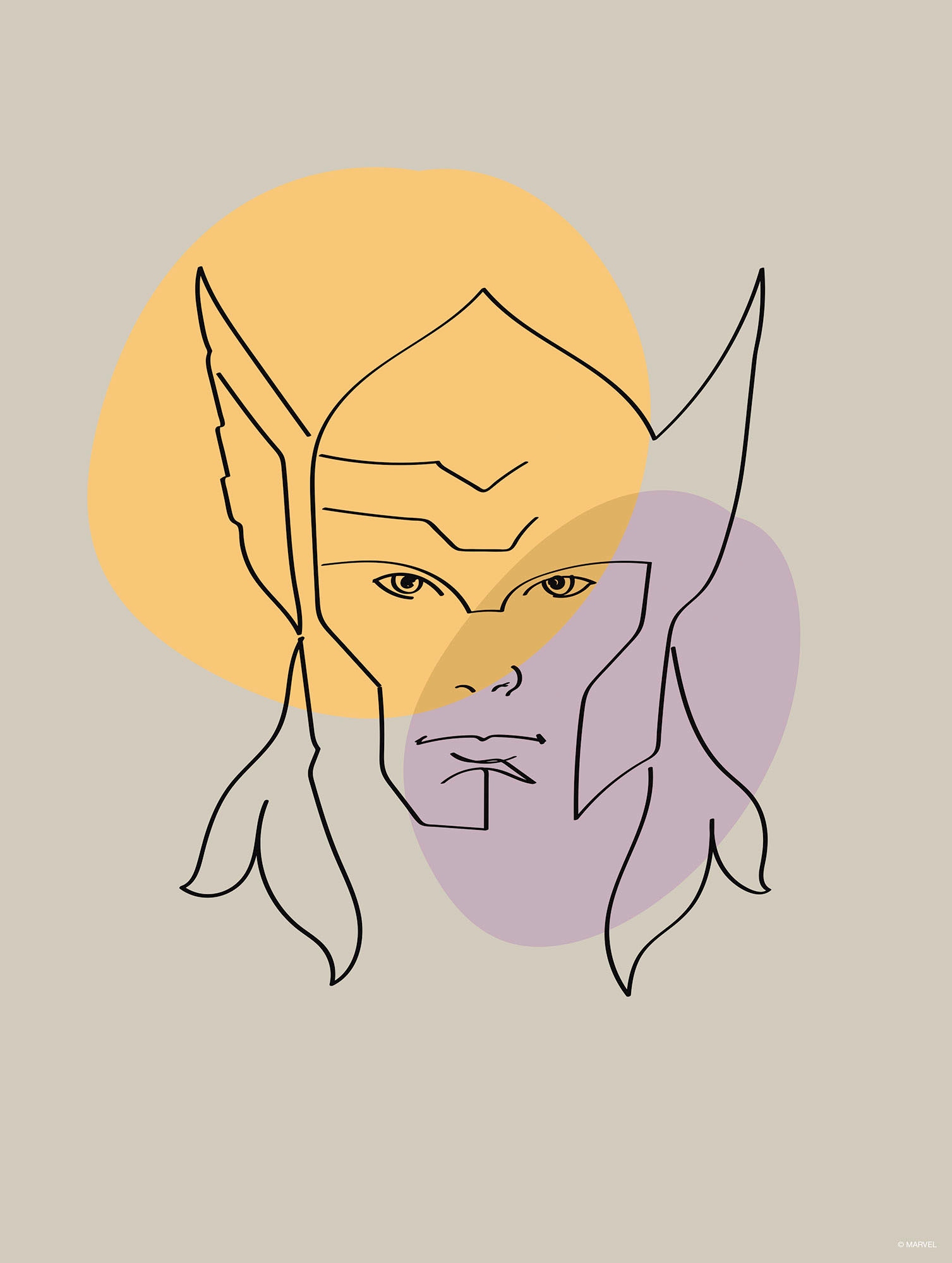 Komar Bild "Soulful Sanctuary Thor Head" Natur 1 tlg. Wandbild zur Dekorati günstig online kaufen