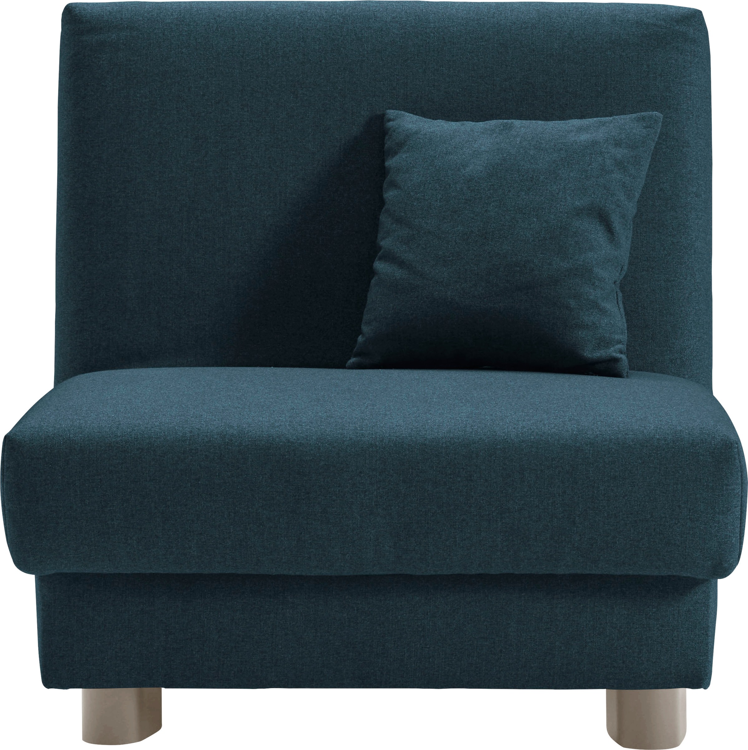 ell + ell Schlafsofa »Enny«, Liegefläche Breite 80 cm, Liegehöhe 45 cm, Füße alufarben, Rückenlehne