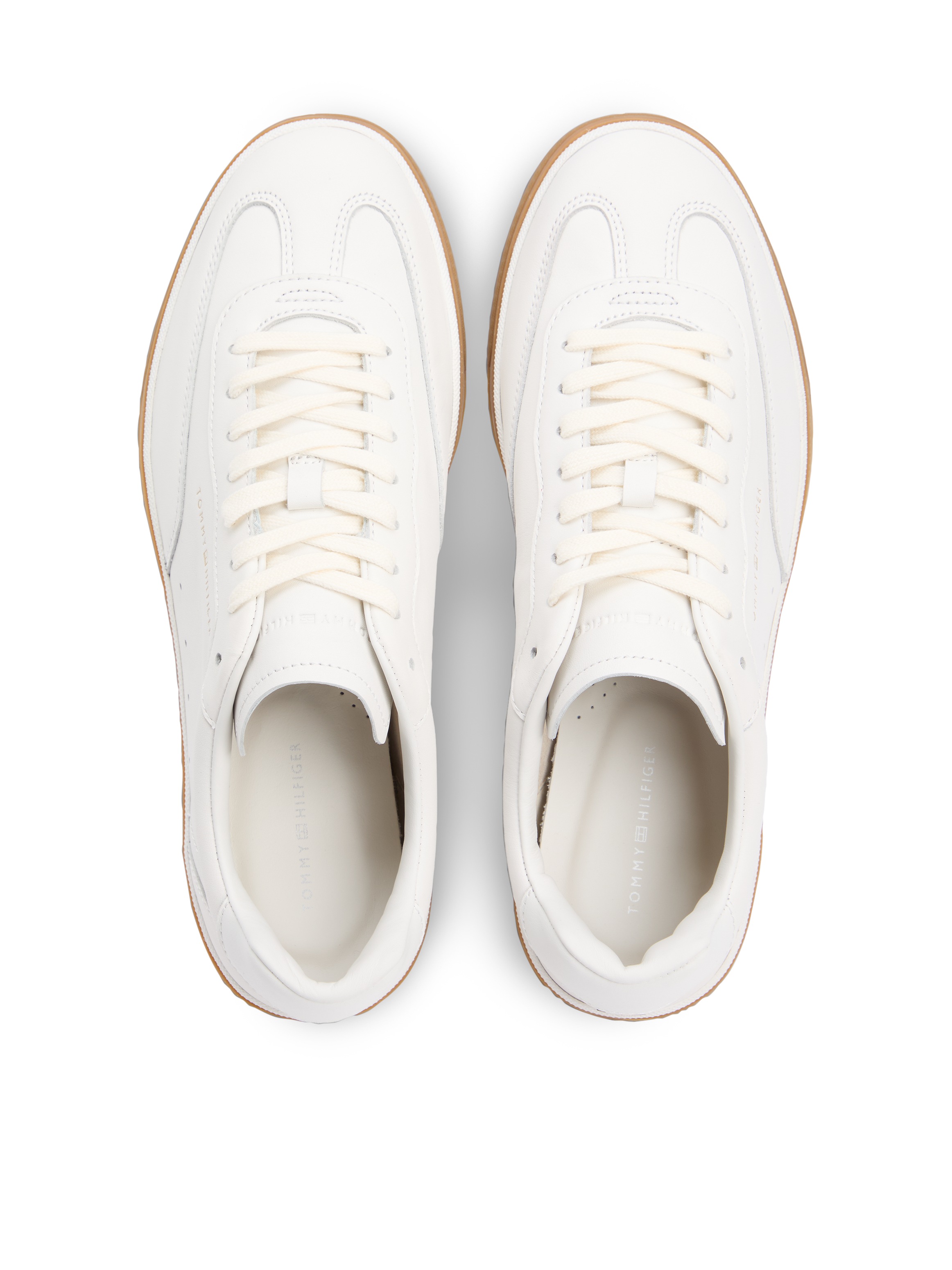 Tommy Hilfiger Sneaker »TH LO LUX  LTH«  Freizeitschuh, Halbschuh, Schnürschuh mit honigfarbener Laufsohle