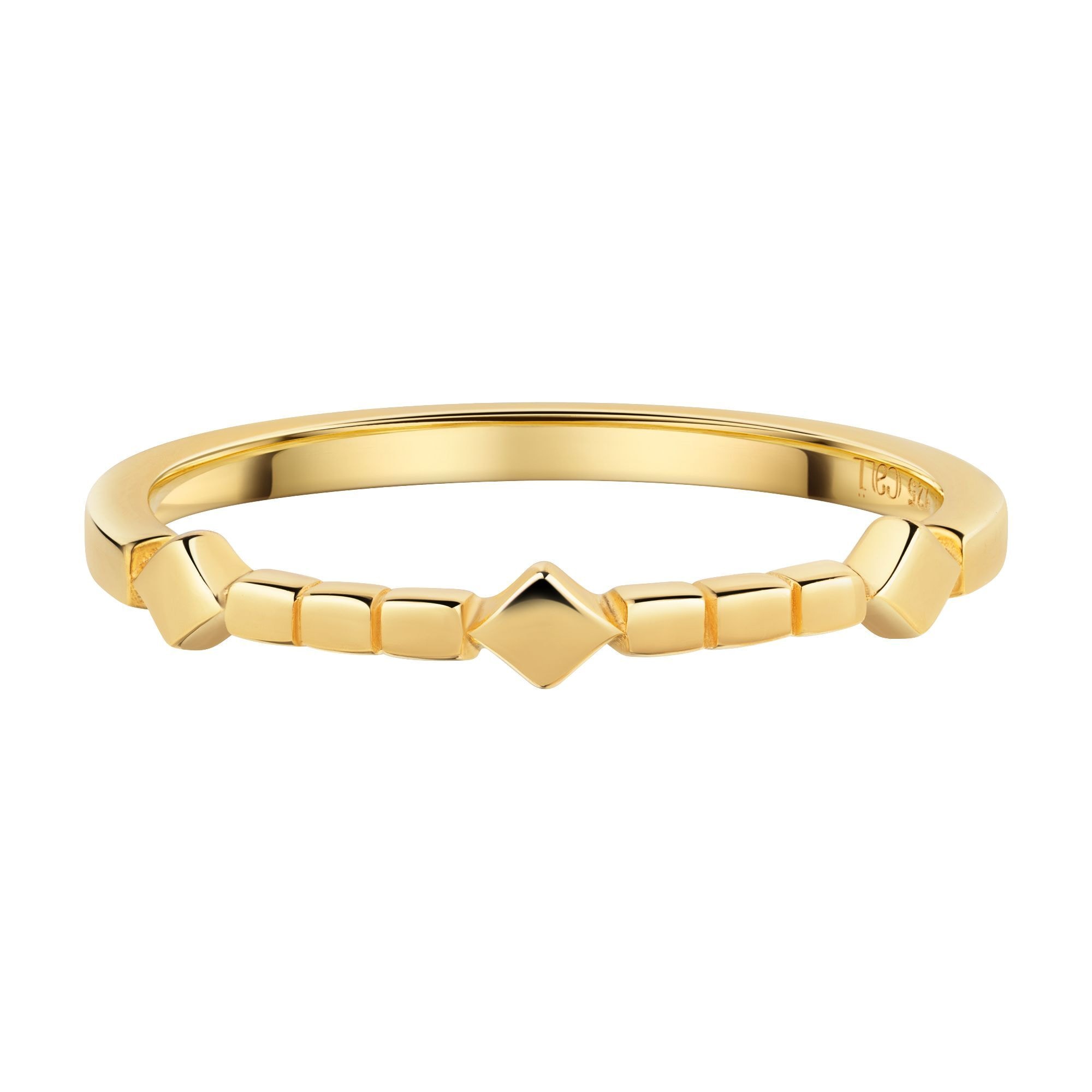 CAÏ Fingerring »925 Silber vergoldet«