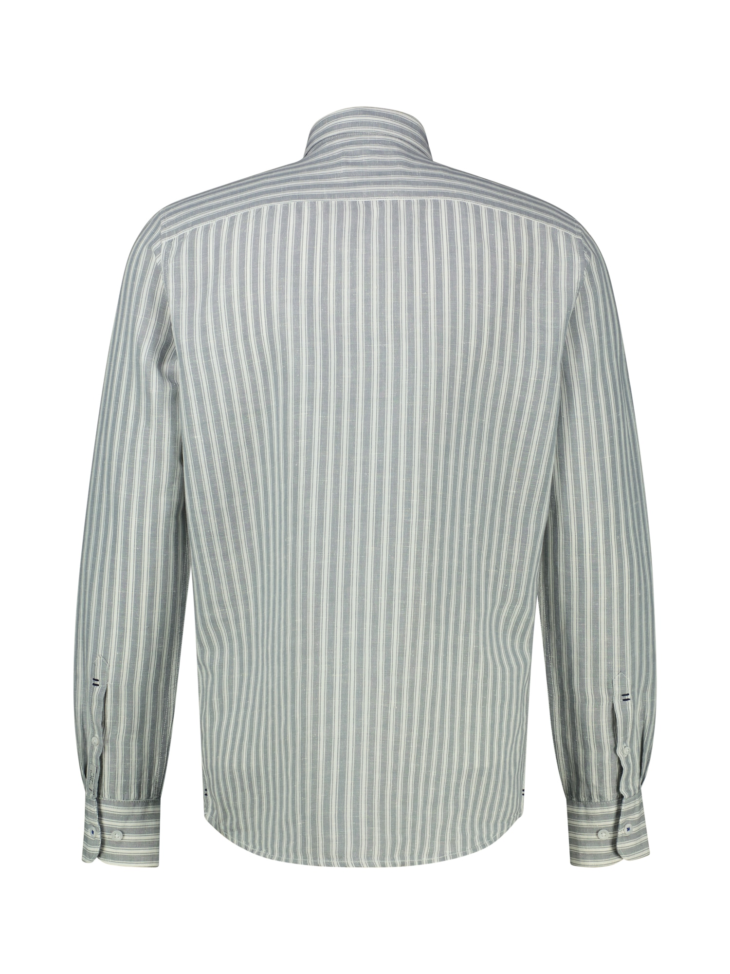 LERROS Leinenhemd »Gestreiftes Langarmhemd aus Leinen-Baumwoll-Mix« Gestreift, 55% Leinen, 45% Baumwolle, Button‑down, 2‑Knopf