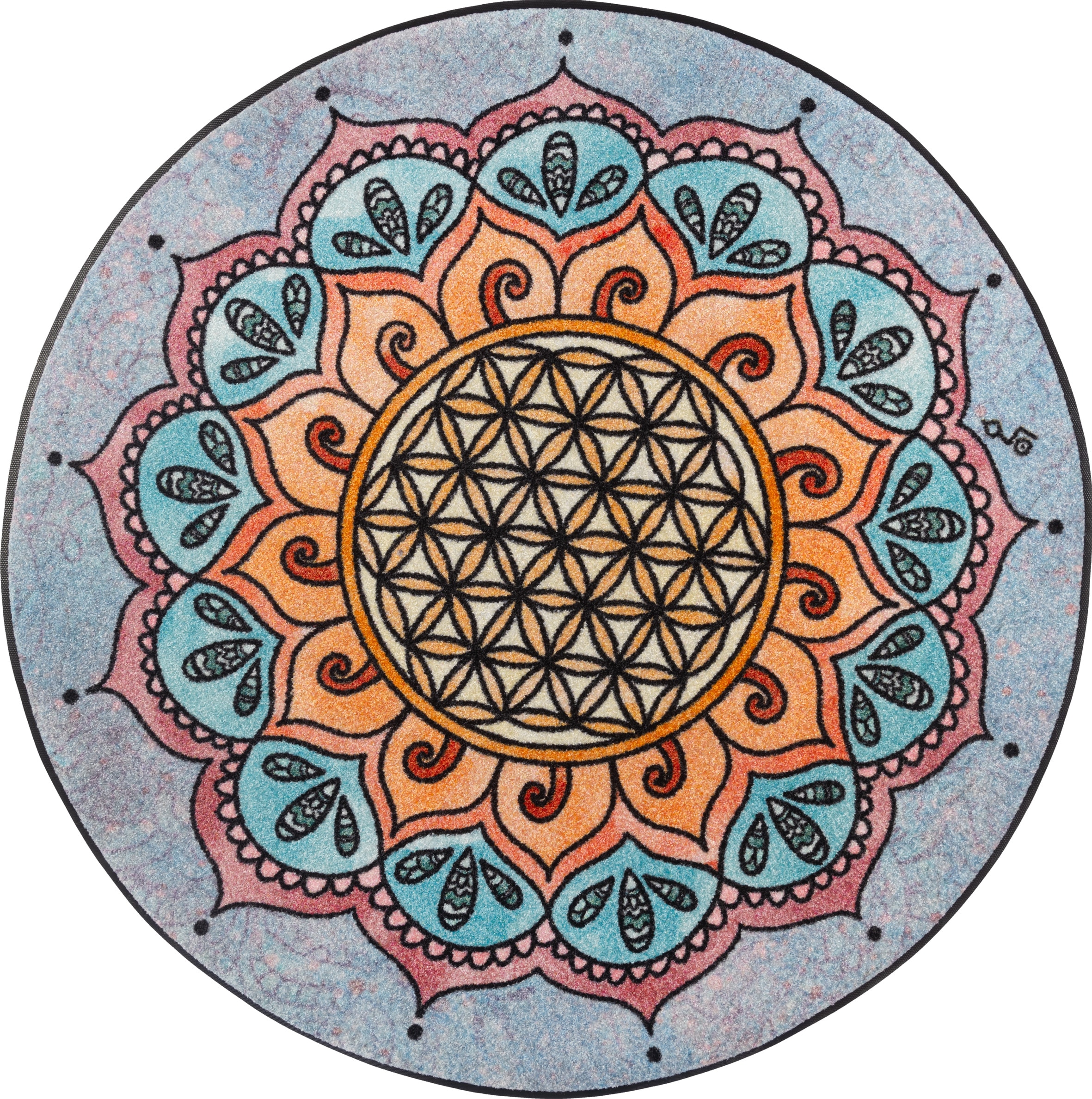 wash+dry by Kleen-Tex Teppich "Harmony Pattern" rechteckig 7 mm Höhe günstig online kaufen