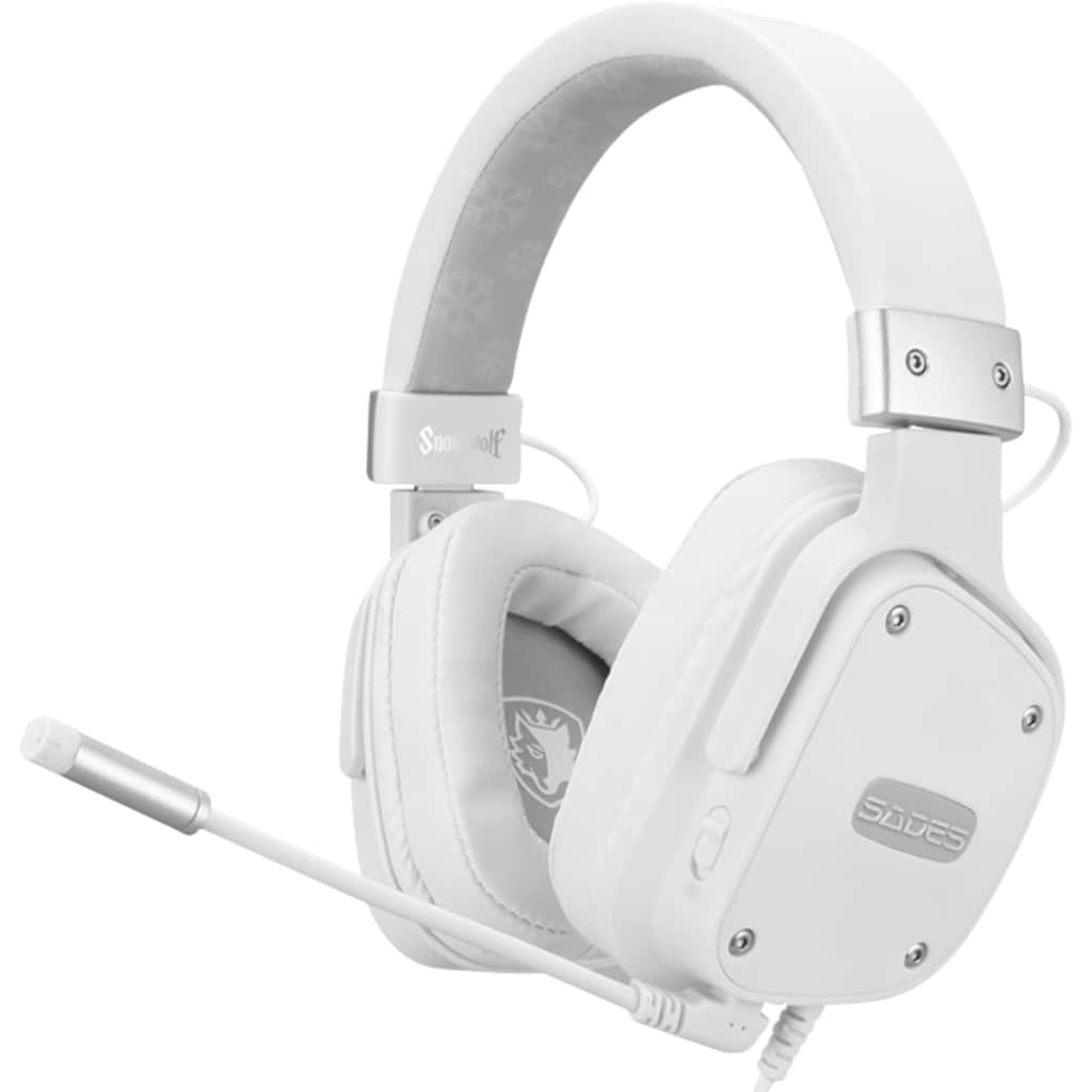 Sades Gaming-Headset »Snowwolf SA-722S«, Mikrofon abnehmbar