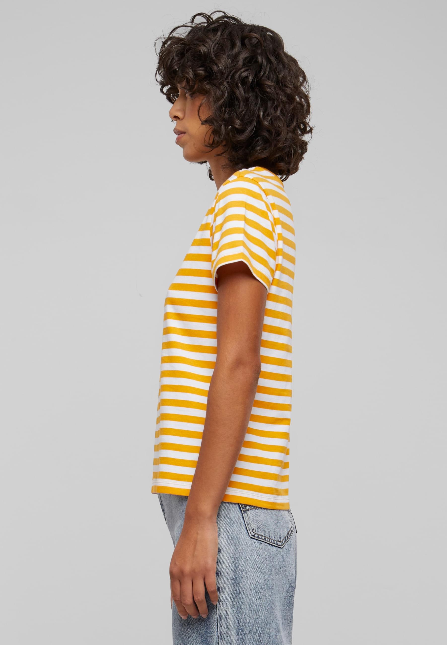 URBAN CLASSICS T-Shirt »Urban Classics Damen Ladies Regular Striped Tee«, (1 tlg.)