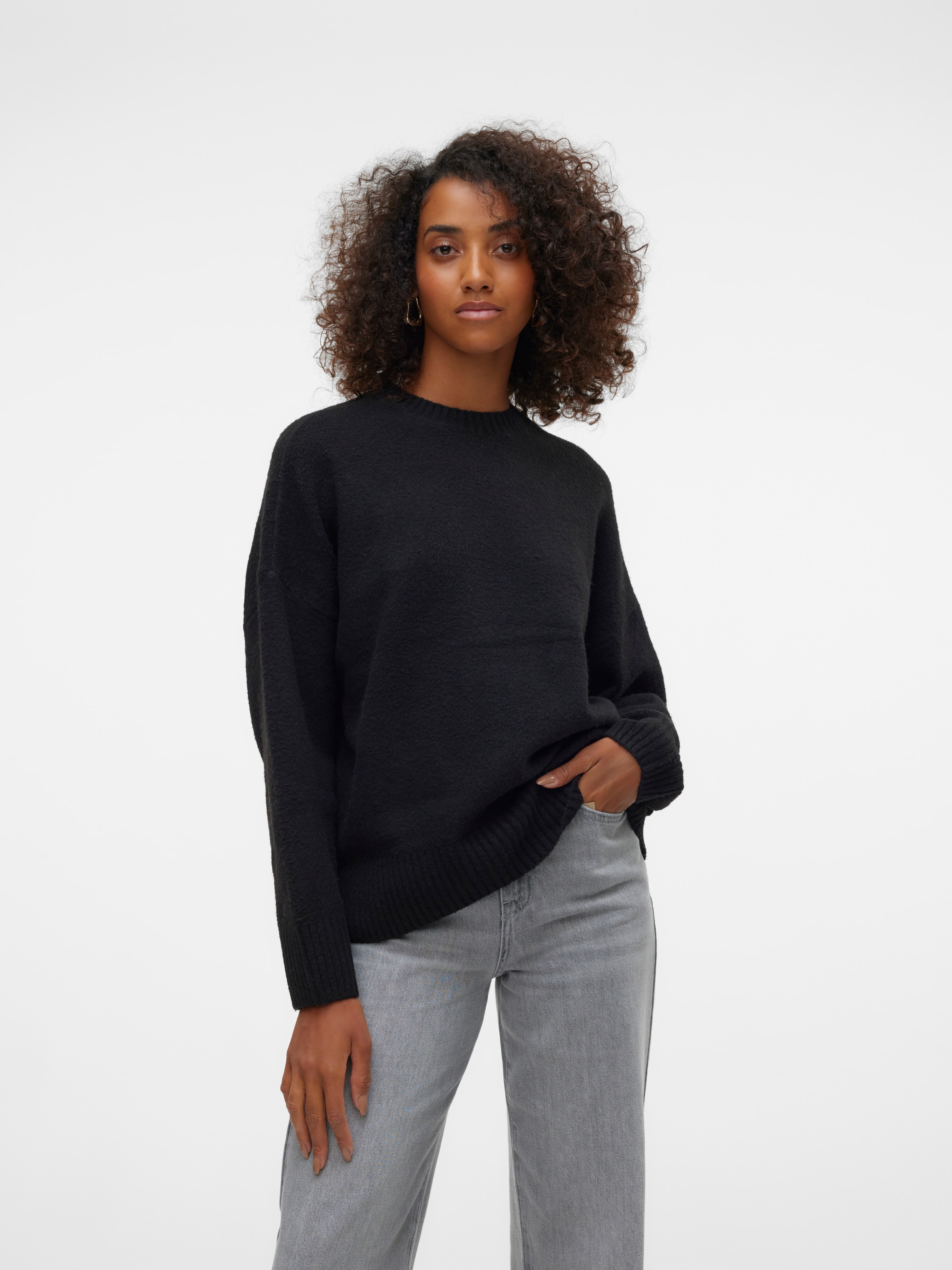 Vero Moda Strickpullover "VMBOOM LS O-NECK PULLOVER GA NOOS" günstig online kaufen