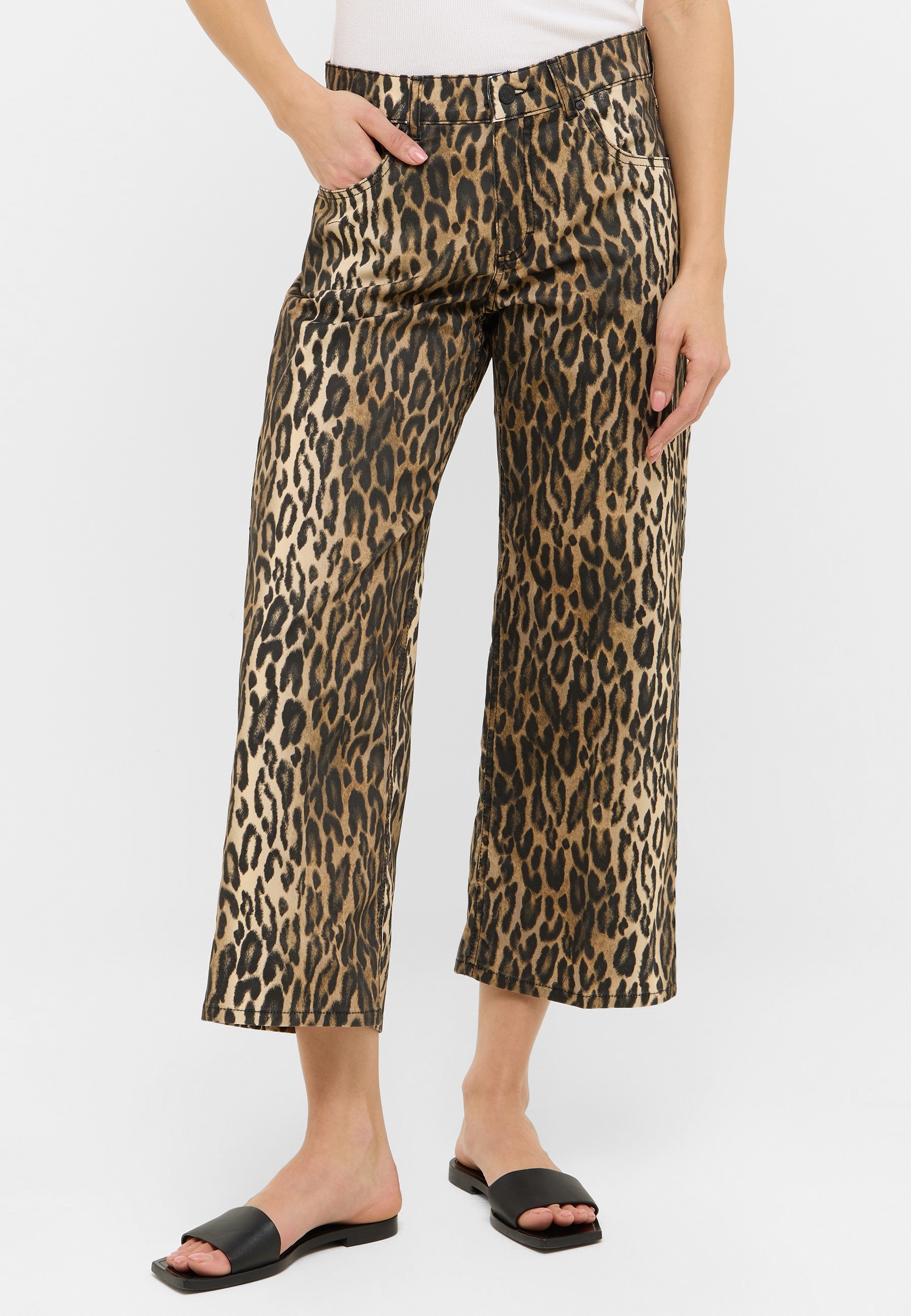 ANGELS 3/4-Hose "LINN", im Leo-Look günstig online kaufen
