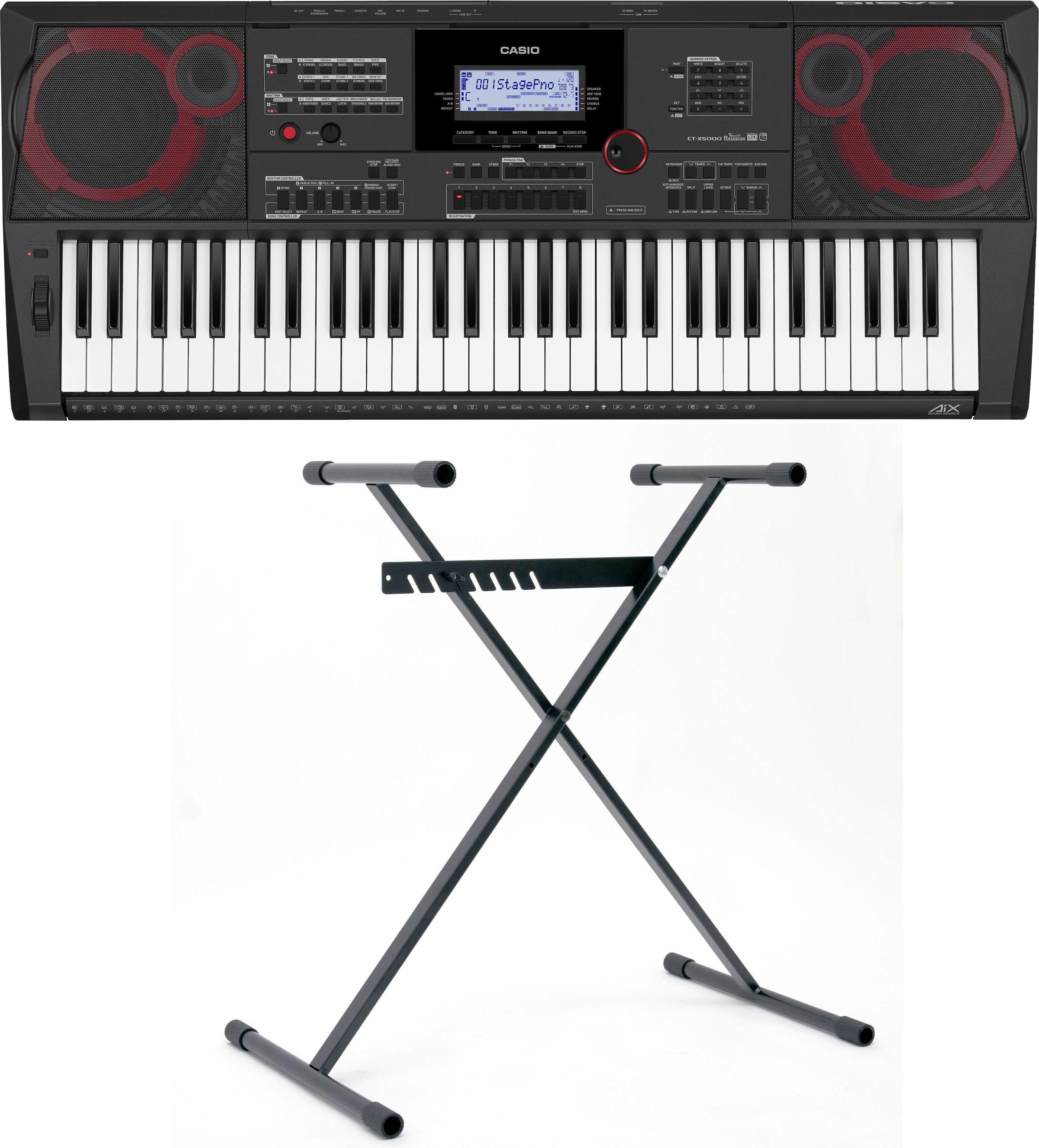CASIO Home-Keyboard »CT-X5000«, (Set), inklusive Keyboardstativ