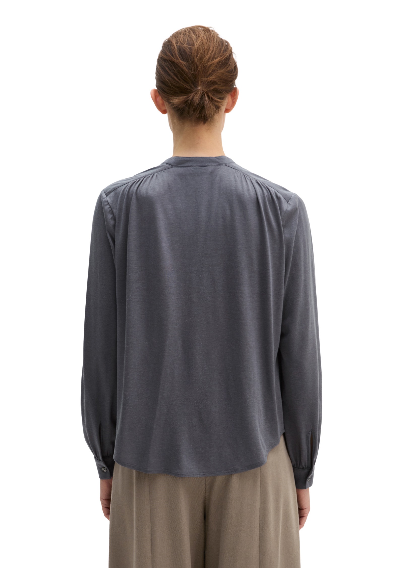 Marc O'Polo Damen Langarmshirt Blue Graphite XXL 2