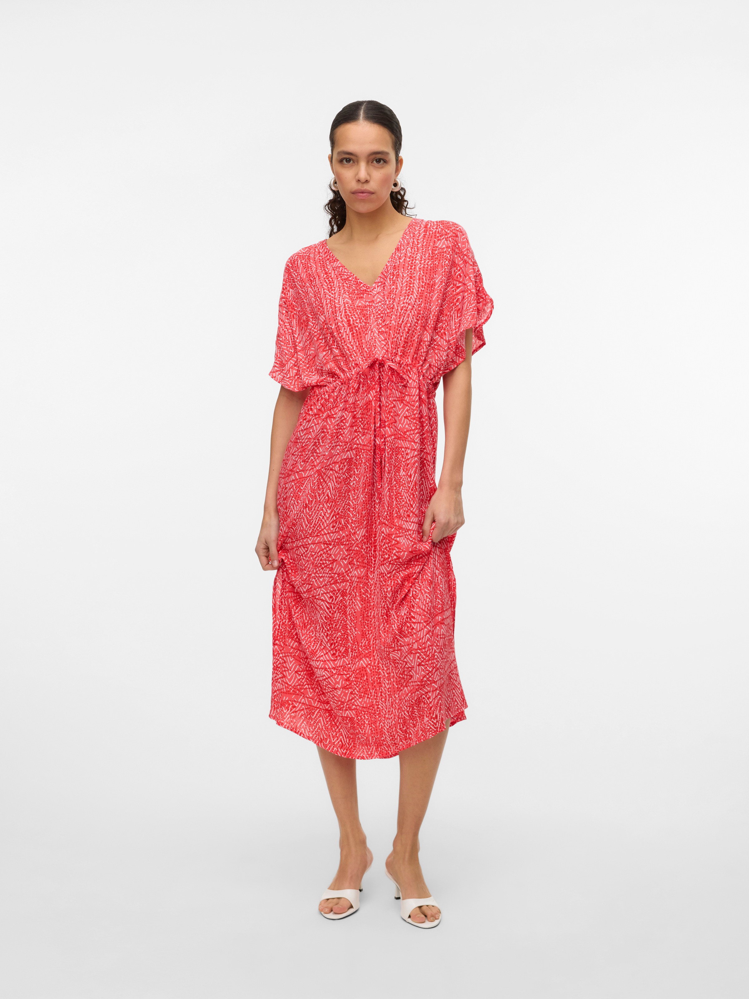 Vero Moda Maxikleid "VMMENNY SS 7/8 KAFTAN WVN GA", Sommerkleid günstig online kaufen
