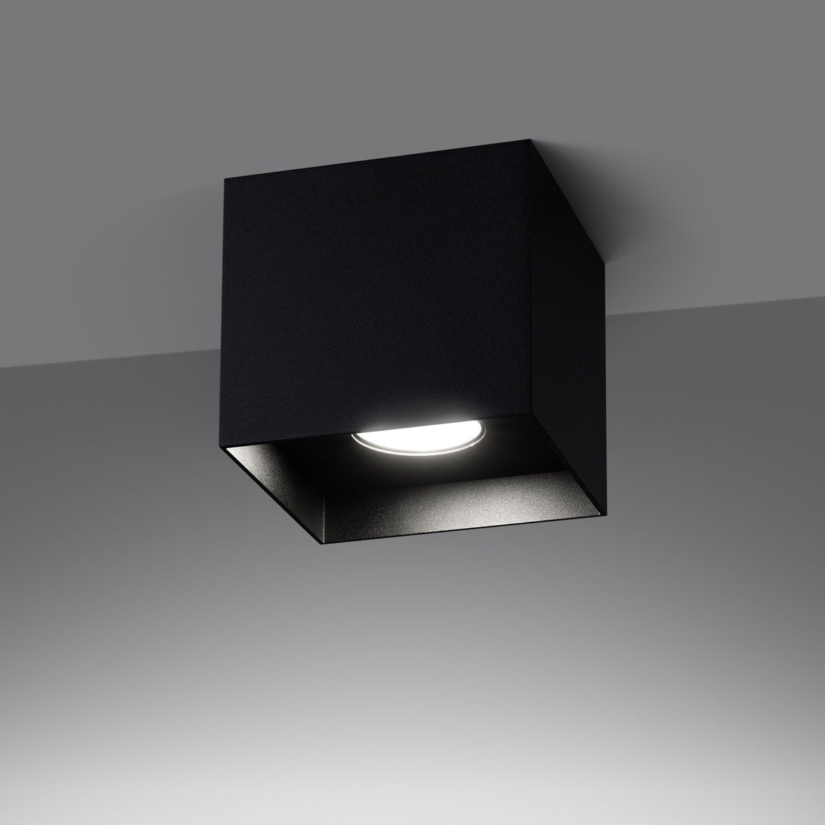SOLLUX lighting Deckenleuchte »HATI«, 1 flammig, Leuchtmittel GU10 | ohne Leuchtmittel, leuchtet nieder