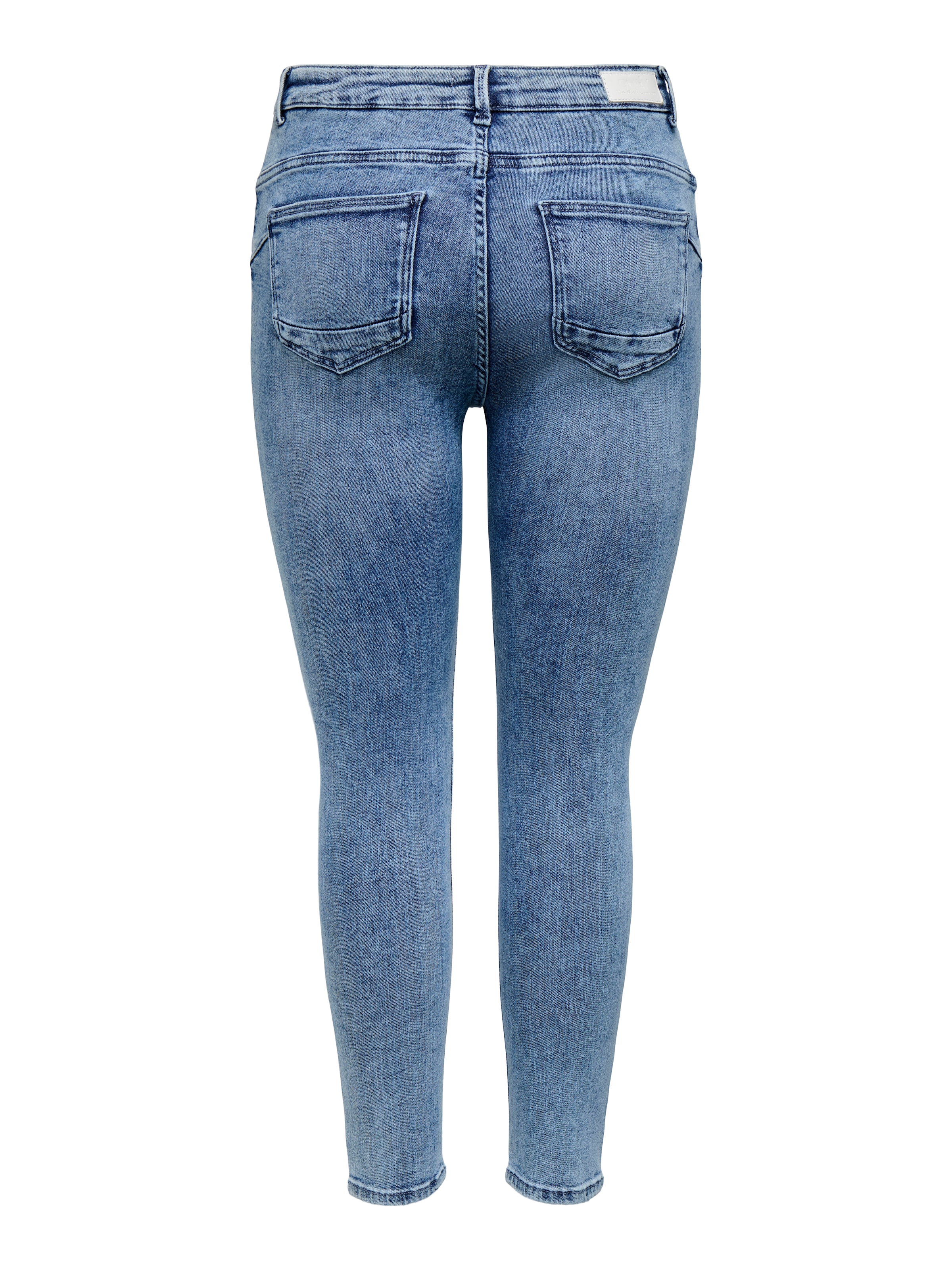 ONLY Skinny-fit-Jeans »ONLPOWER MID WASIST PUSH UP AZ« mit Destroyed-Details