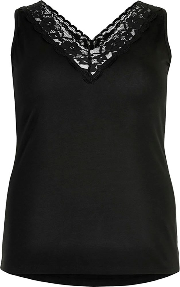 SANDGAARD Tanktop, mit Spitze am Ausschnitt