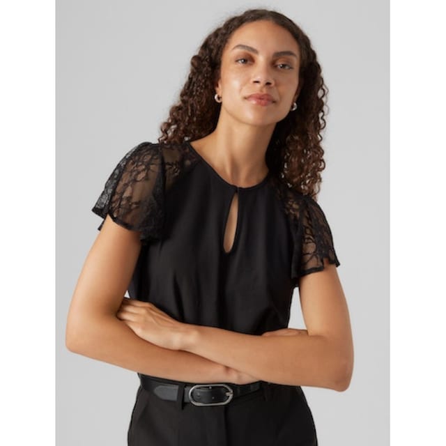 Vero Moda Spitzenshirt »VMMILLA SS LACE TOP JRS« für kaufen | BAUR