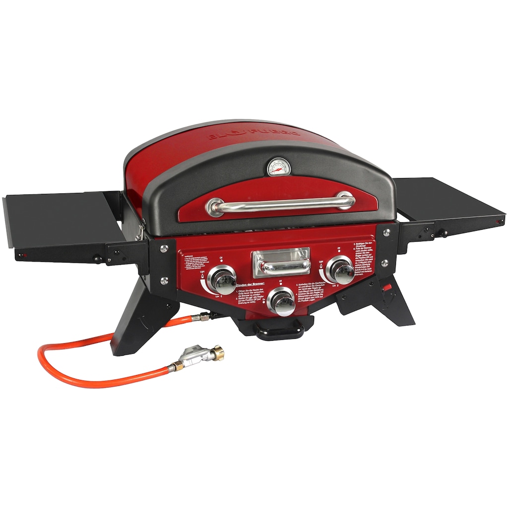 El Fuego Gasgrill »Medison rot«, BxTxH: 118,5x38x52 cm