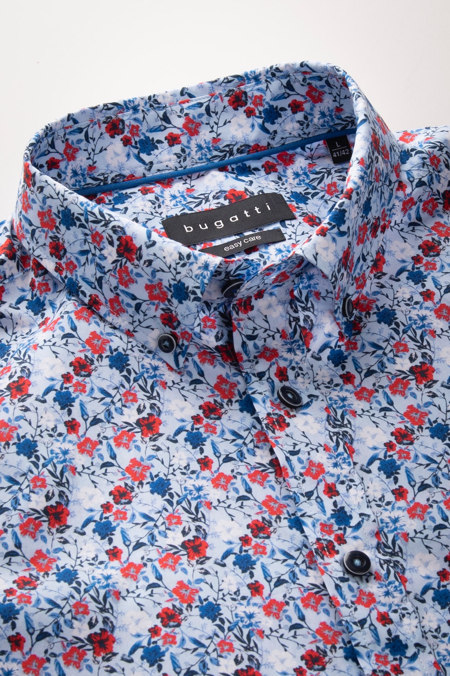 bugatti Langarmhemd, mit floralem Print
