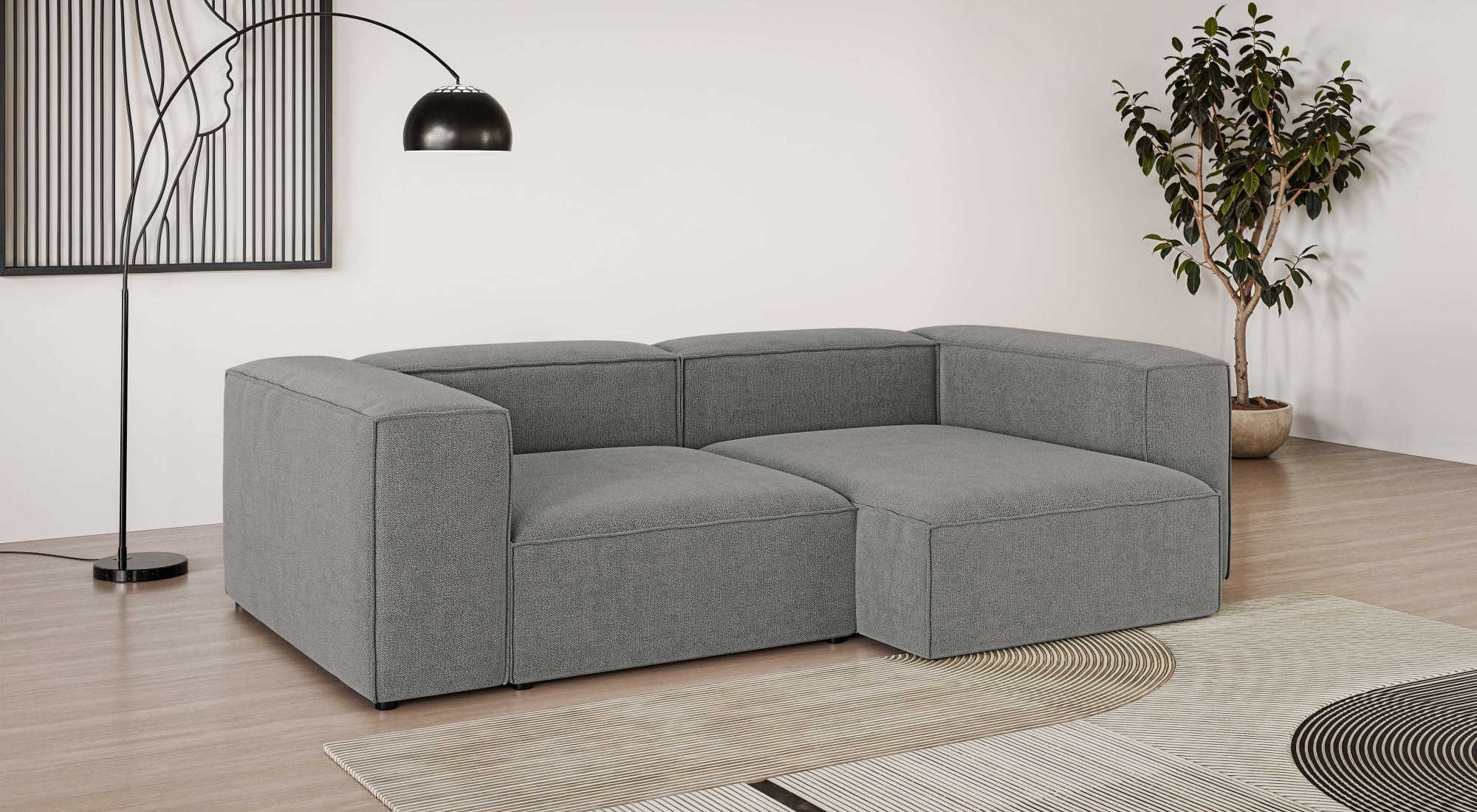 OTTO home Ecksofa "XL HAILY L-Form, Modularsofa extra tief, Maße B/T/H: 260 günstig online kaufen