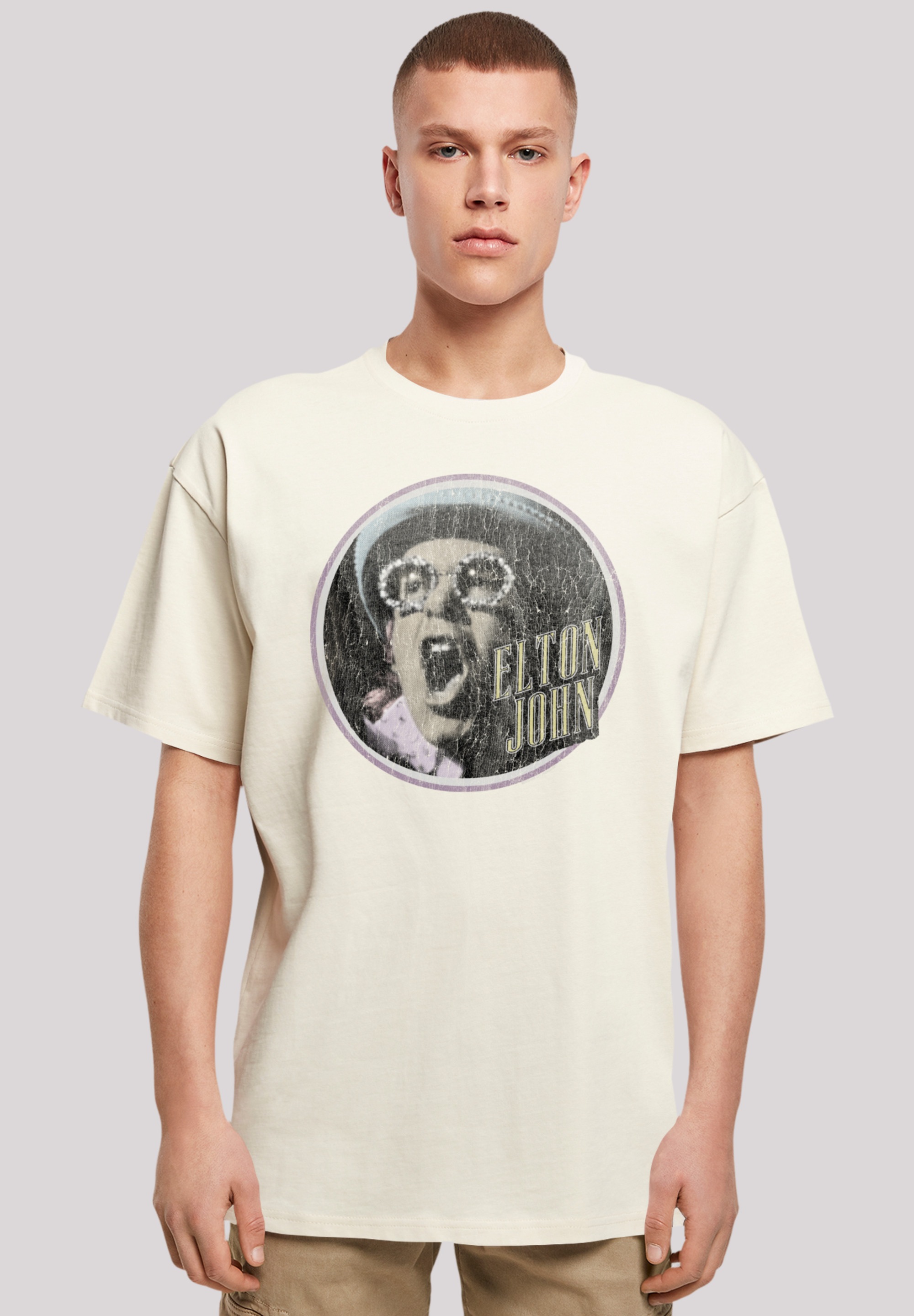 F4NT4STIC T-Shirt "Elton John Vintage Circle", Premium Qualität günstig online kaufen