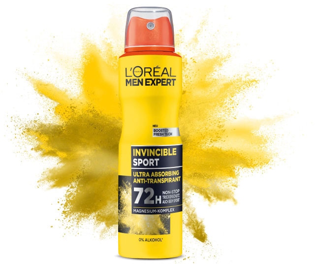 L'ORÉAL PARIS MEN EXPERT Deo-Spray »Deo Spray Invincible Sport«, (Packung, 6 tlg.)