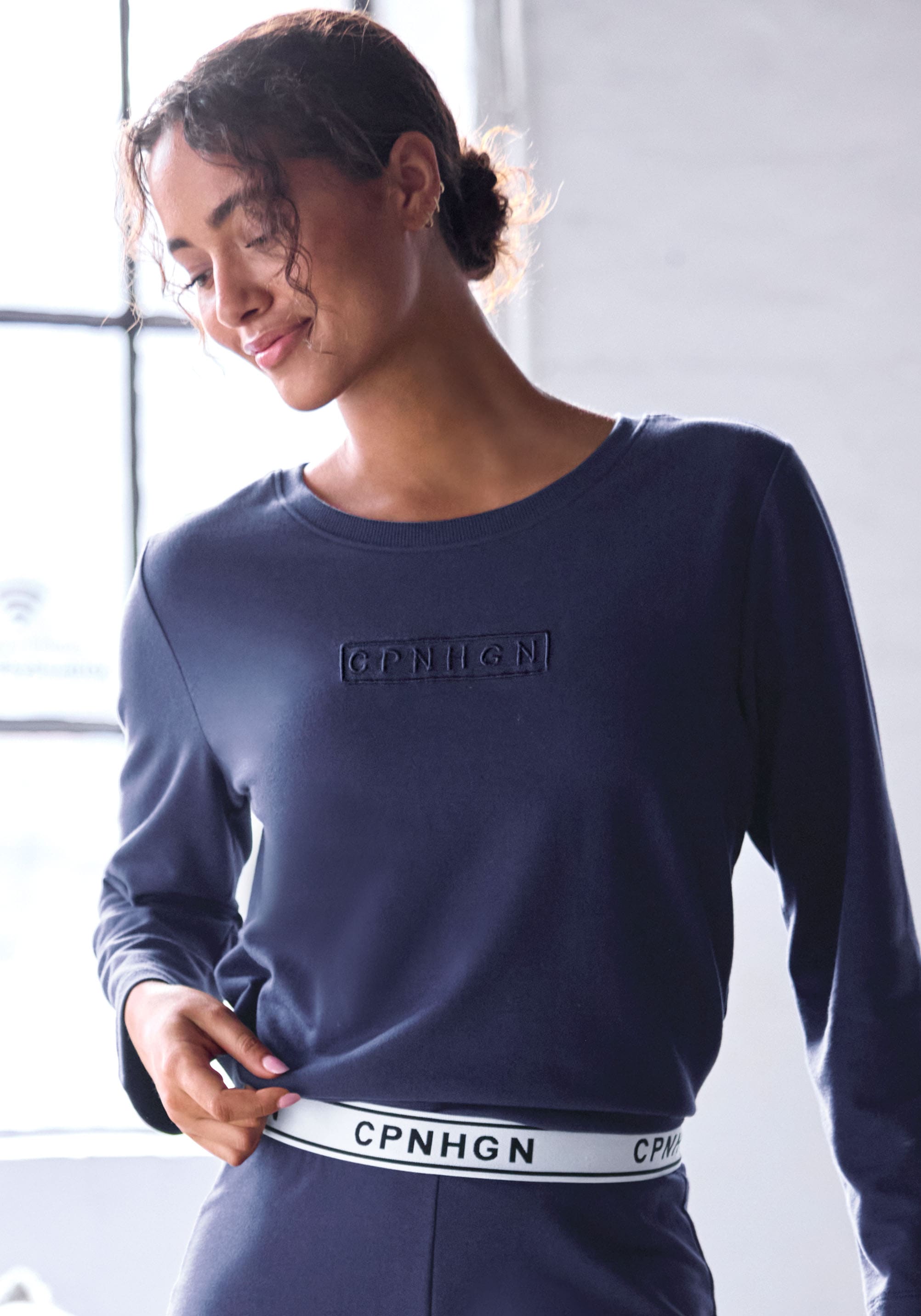 Copenhagen Studios Langarmshirt, Mit hochwertiger Logostickerei günstig online kaufen