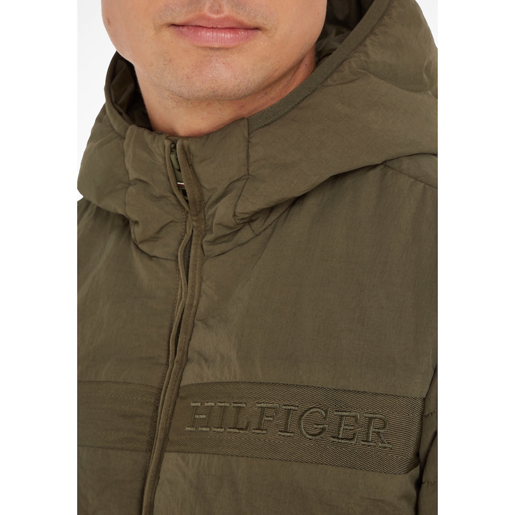 Tommy Hilfiger Steppjacke »GMD PADDED HOODED JACKET«, mit Kapuze